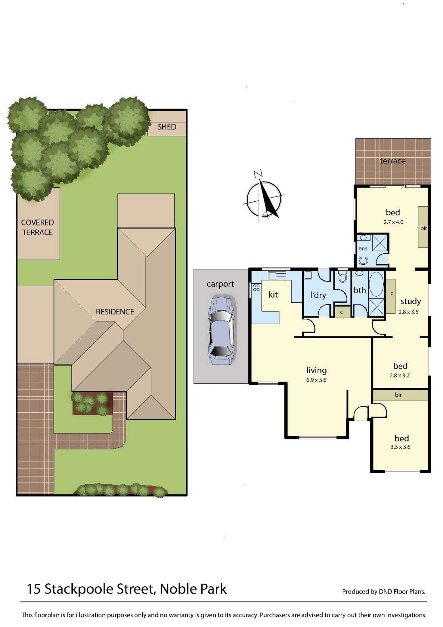 Floorplan of Homely house listing, 15 Stackpoole Street, Noble Park VIC 3174
