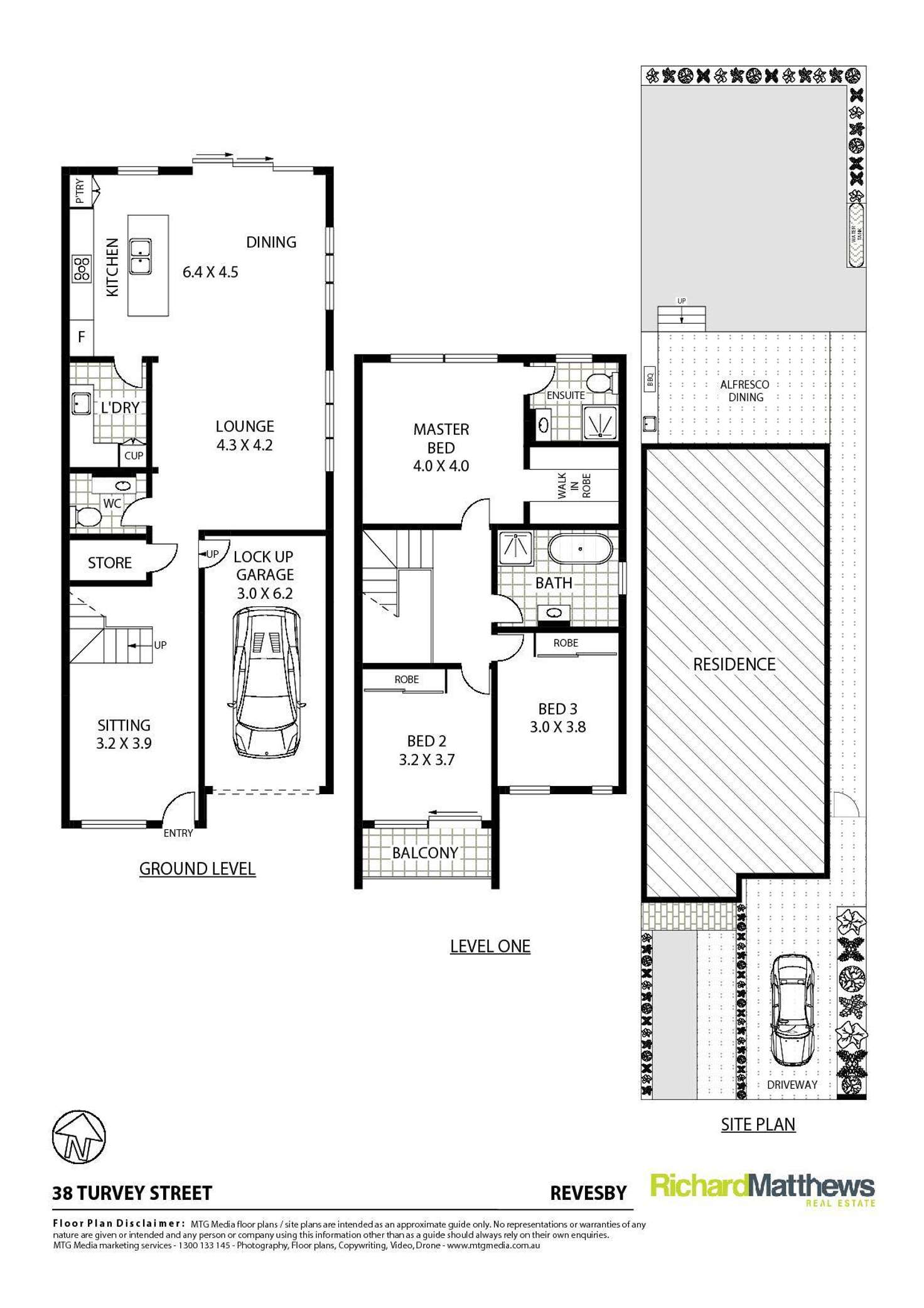 Floorplan of Homely semiDetached listing, 38 Turvey Street, Revesby NSW 2212