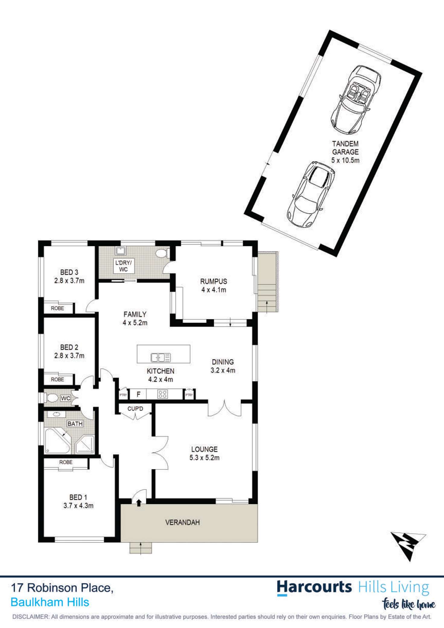 Floorplan of Homely house listing, 17 Robinson Place, Baulkham Hills NSW 2153