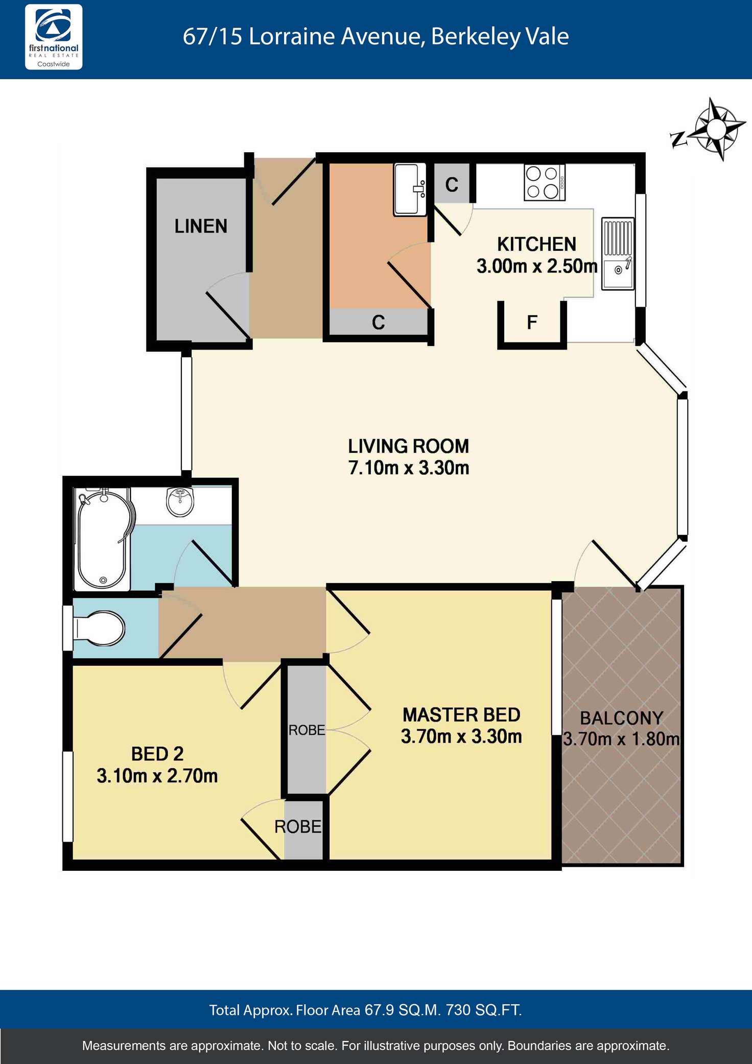 Floorplan of Homely unit listing, 67/15 Lorraine Avenue, Berkeley Vale NSW 2261