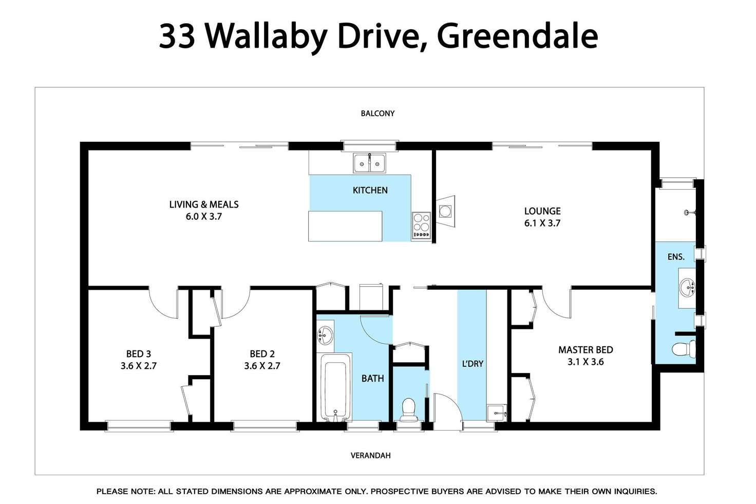 Floorplan of Homely house listing, 33 Wallaby Drive, Greendale VIC 3341