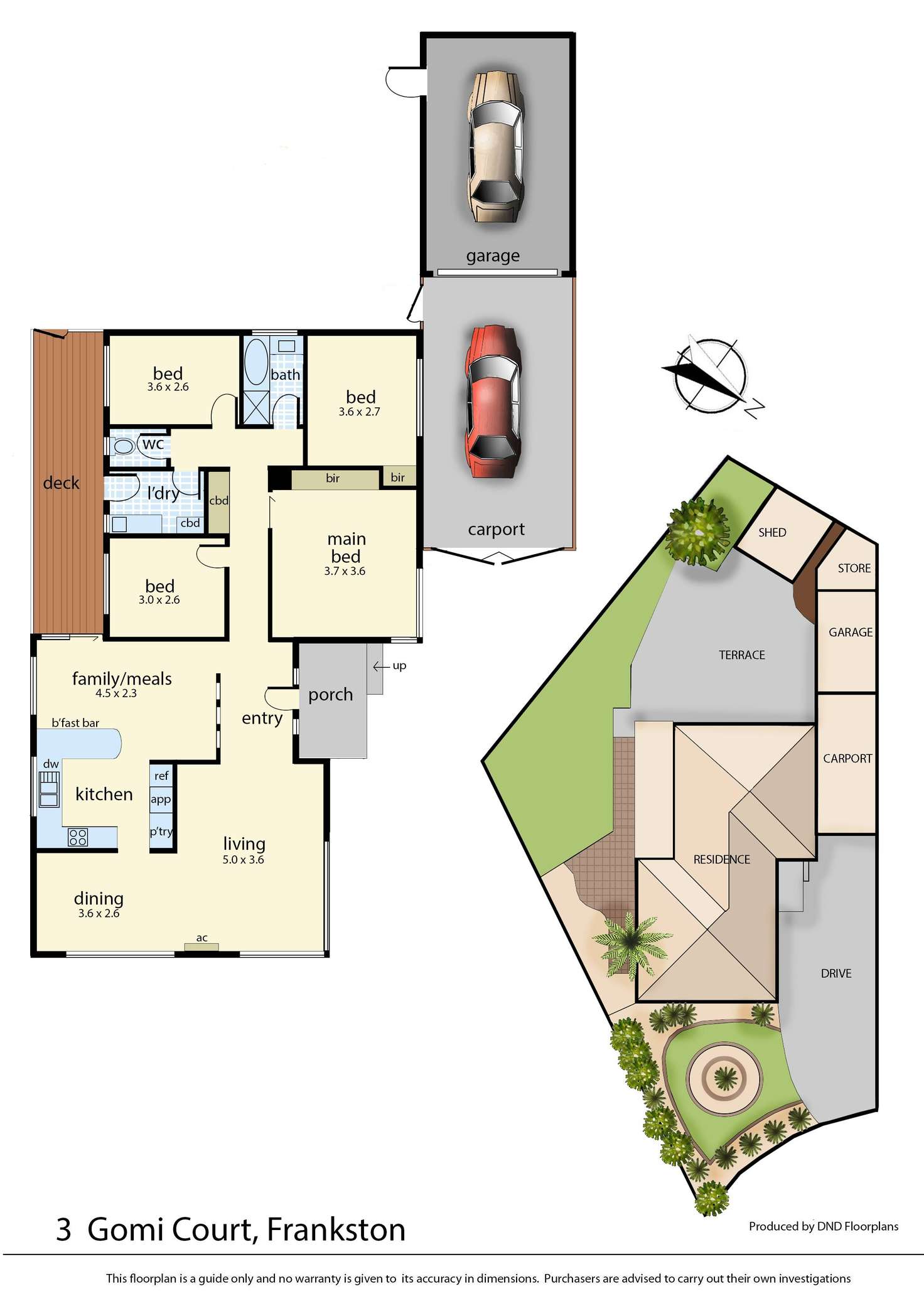 Floorplan of Homely house listing, 3 Gomi Court, Frankston VIC 3199