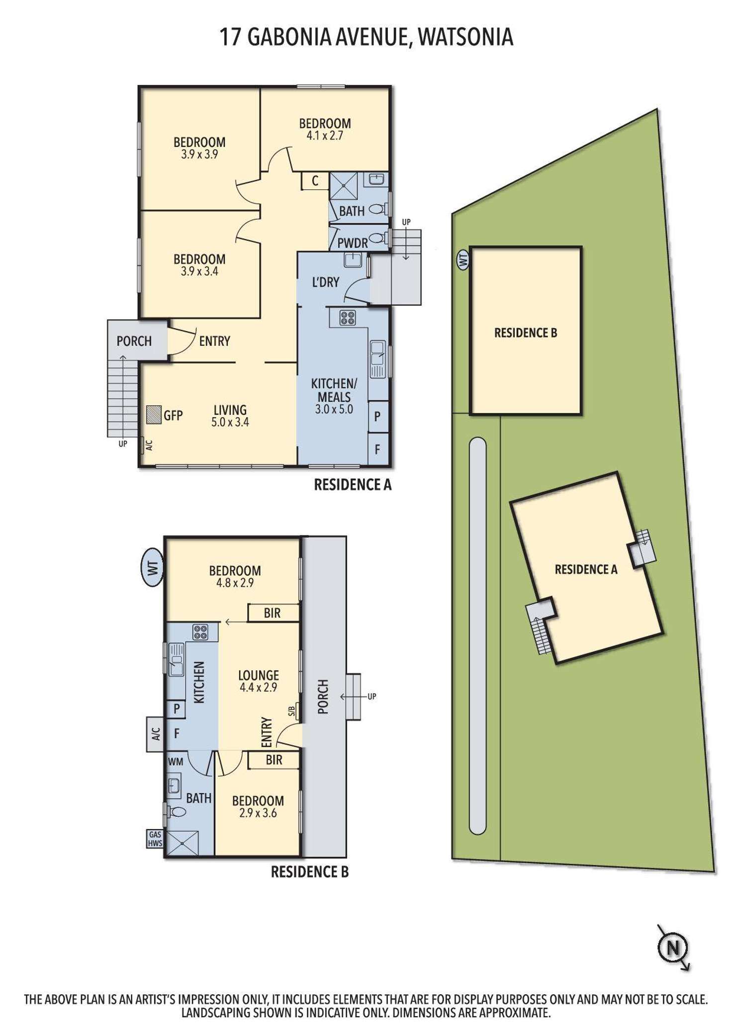 Floorplan of Homely house listing, 17 Gabonia Avenue, Watsonia VIC 3087