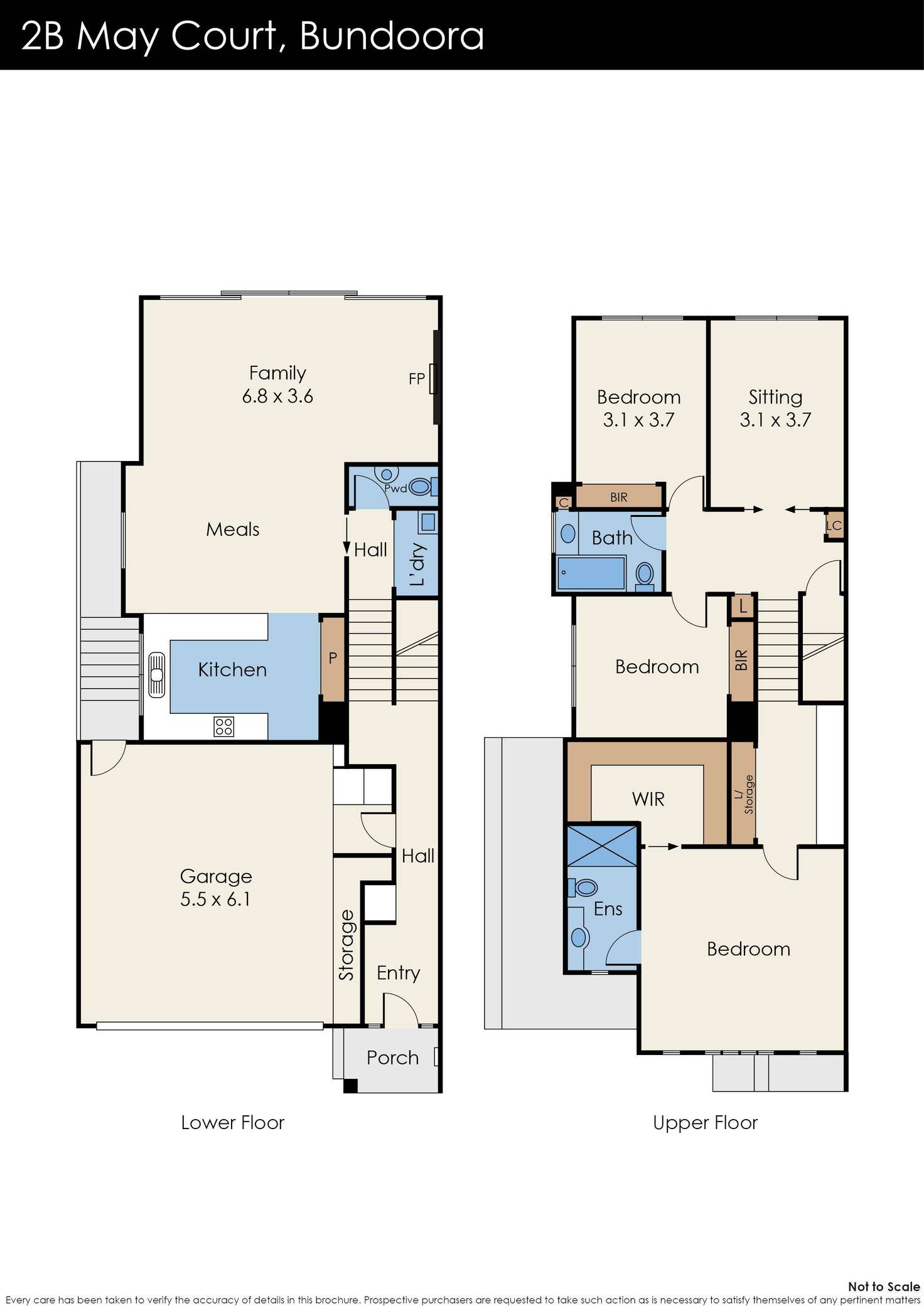 Floorplan of Homely house listing, 2B May Court, Bundoora VIC 3083