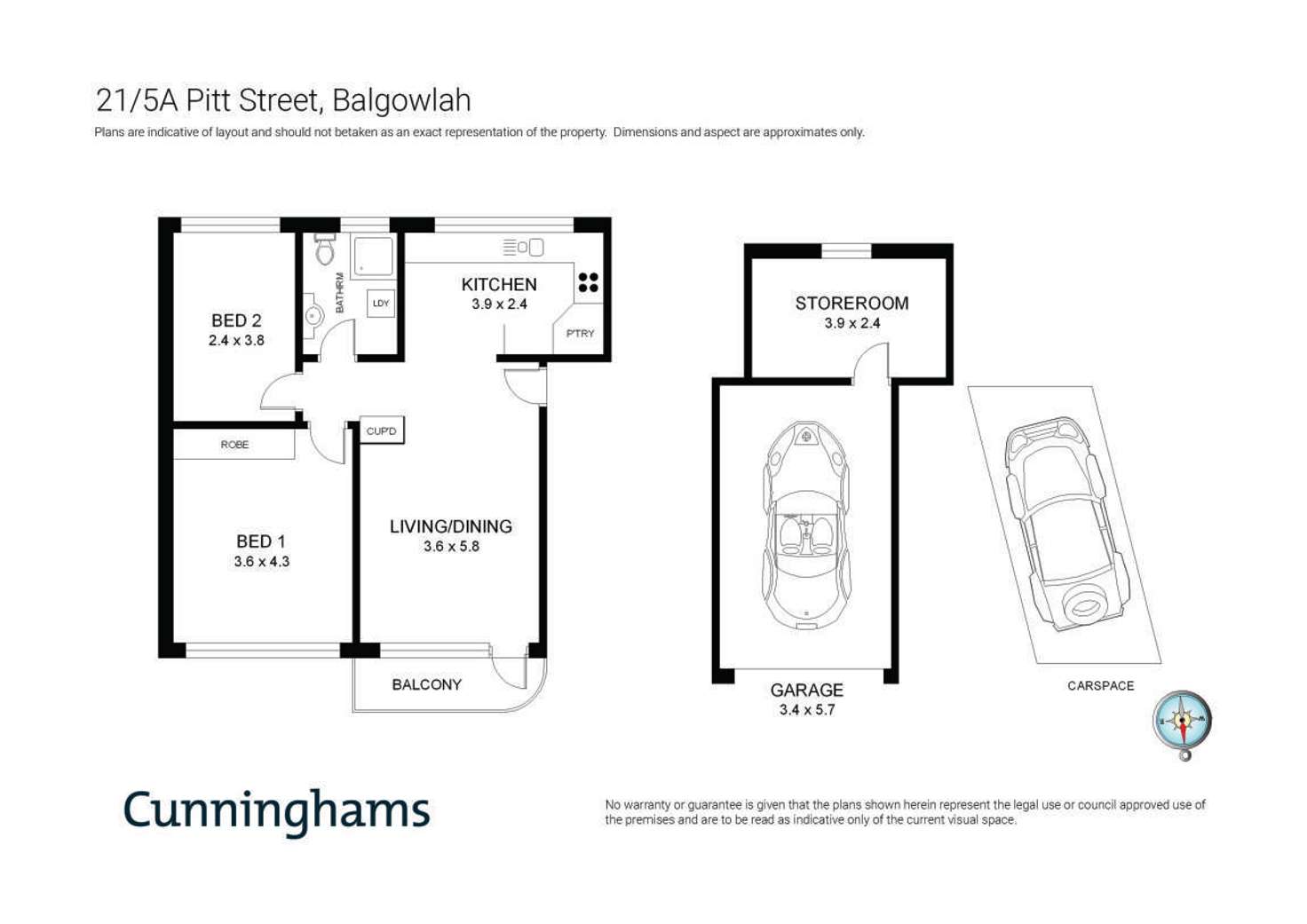 Floorplan of Homely unit listing, 21/5a Pitt Street, Balgowlah NSW 2093