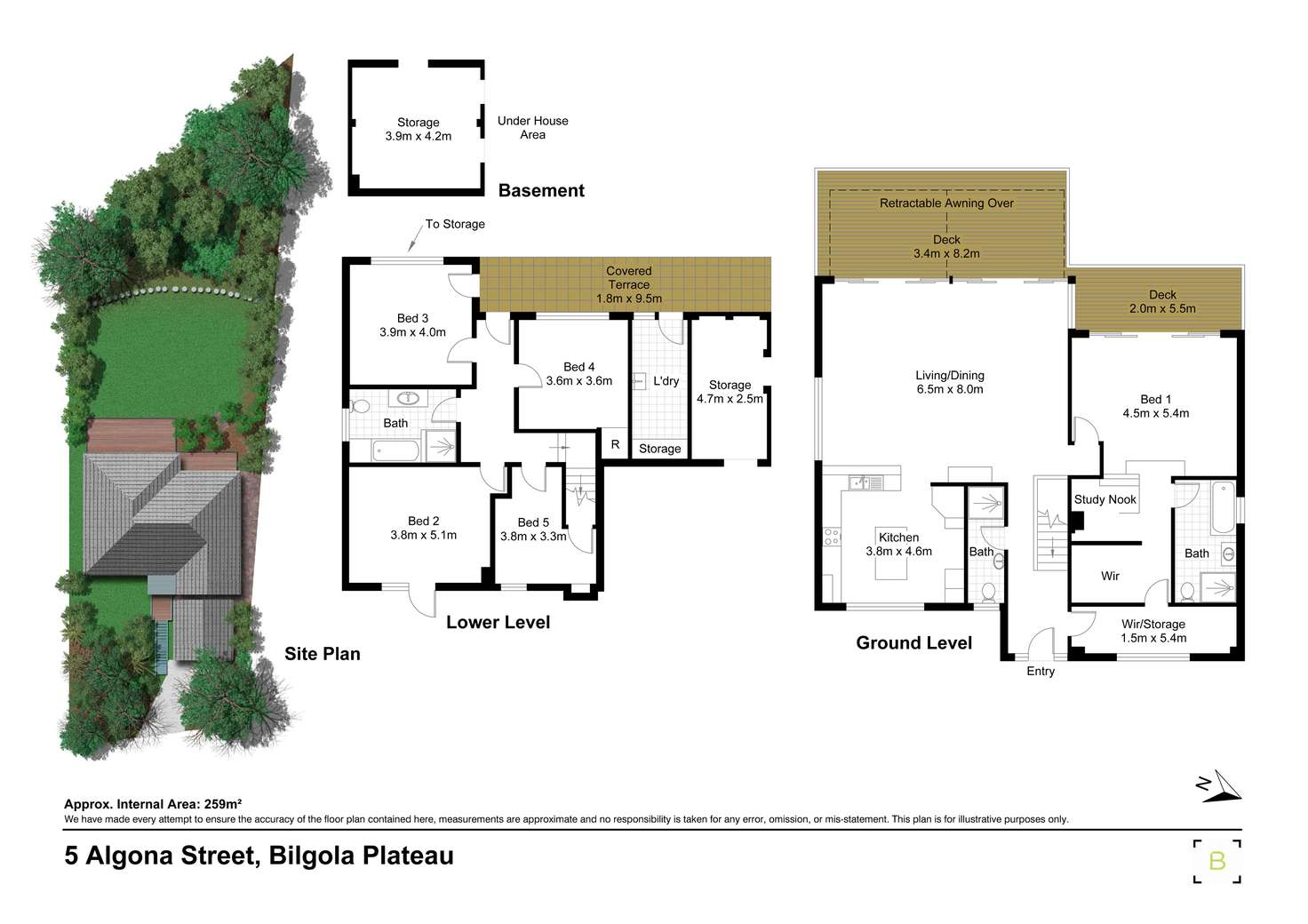 Floorplan of Homely house listing, 5 Algona Street, Bilgola Plateau NSW 2107