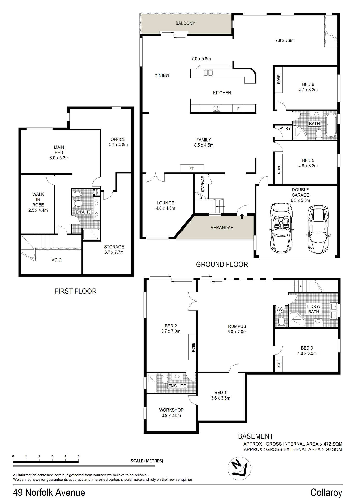 Floorplan of Homely house listing, 49 Norfolk Avenue, Collaroy NSW 2097