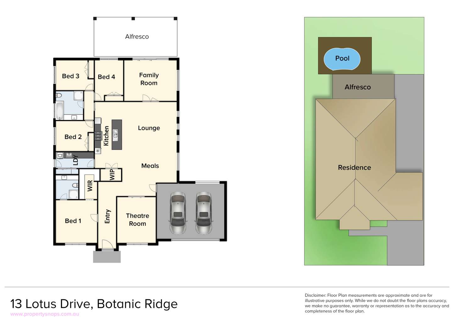 Floorplan of Homely house listing, 13 Lotus Drive, Botanic Ridge VIC 3977