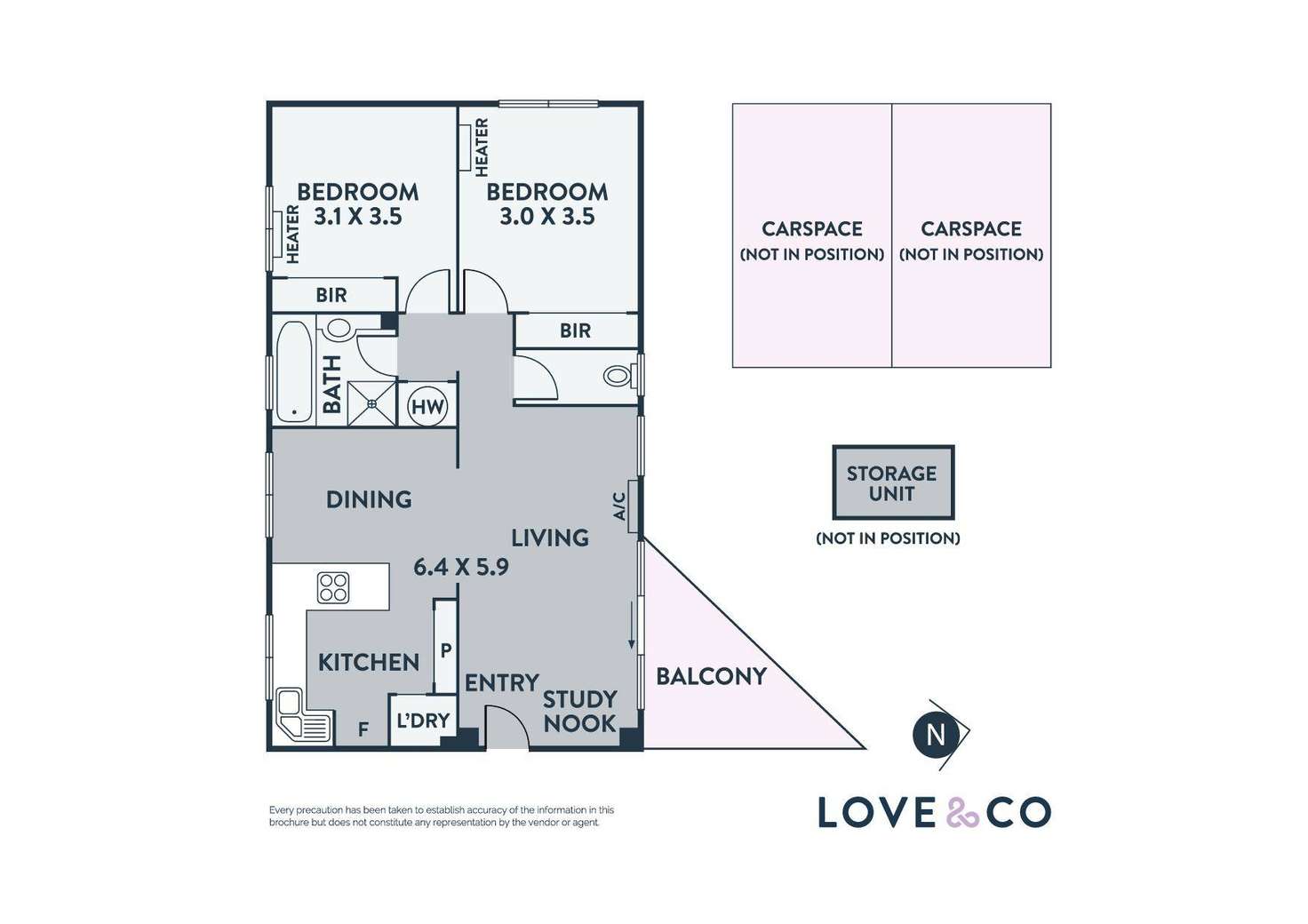 Floorplan of Homely apartment listing, 19/42-44 Clarendon Street, Thornbury VIC 3071
