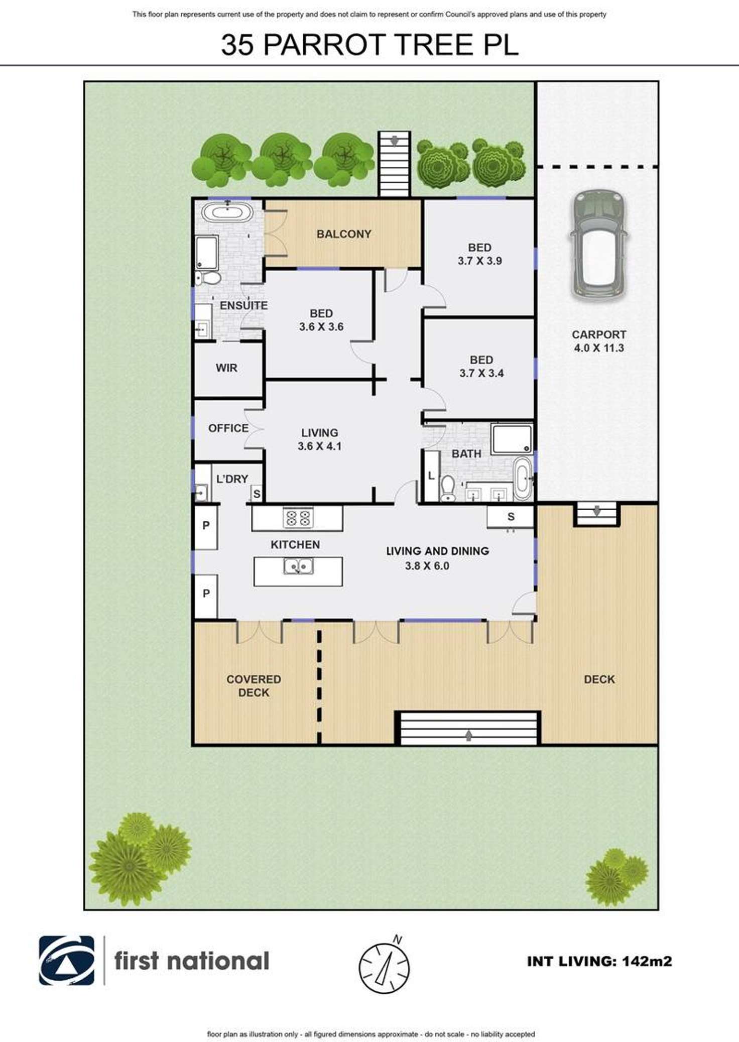 Floorplan of Homely house listing, 35 Parrot Tree Place, Bangalow NSW 2479