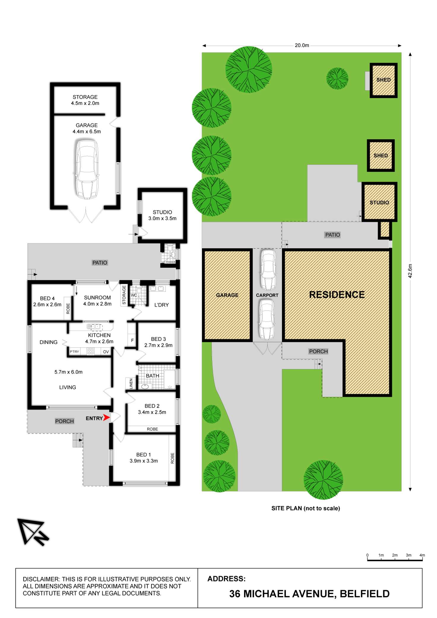 Floorplan of Homely house listing, 36 Michael Avenue, Belfield NSW 2191