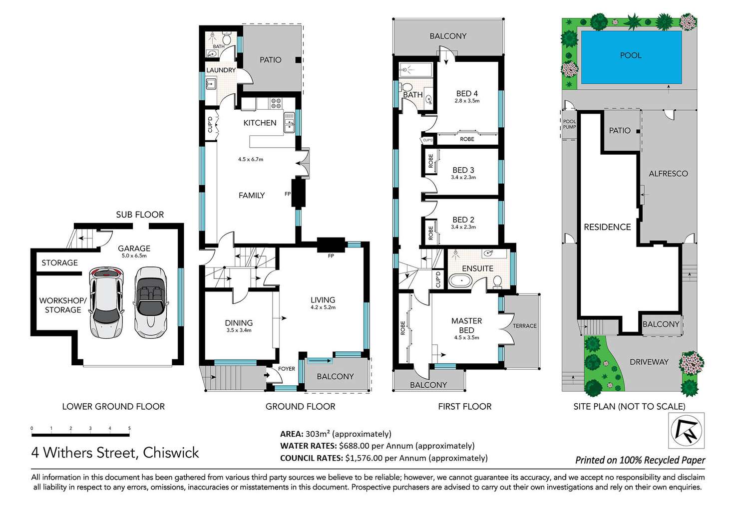 Floorplan of Homely house listing, 4 Withers Street, Chiswick NSW 2046