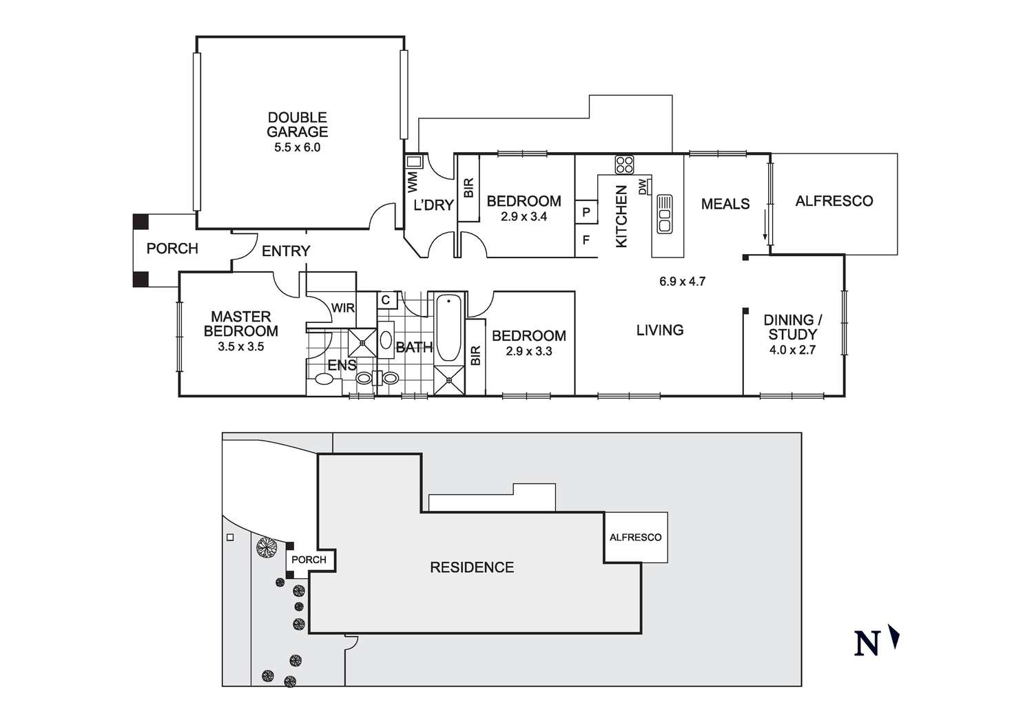 Floorplan of Homely house listing, 12 Storkbill Road, Wyndham Vale VIC 3024