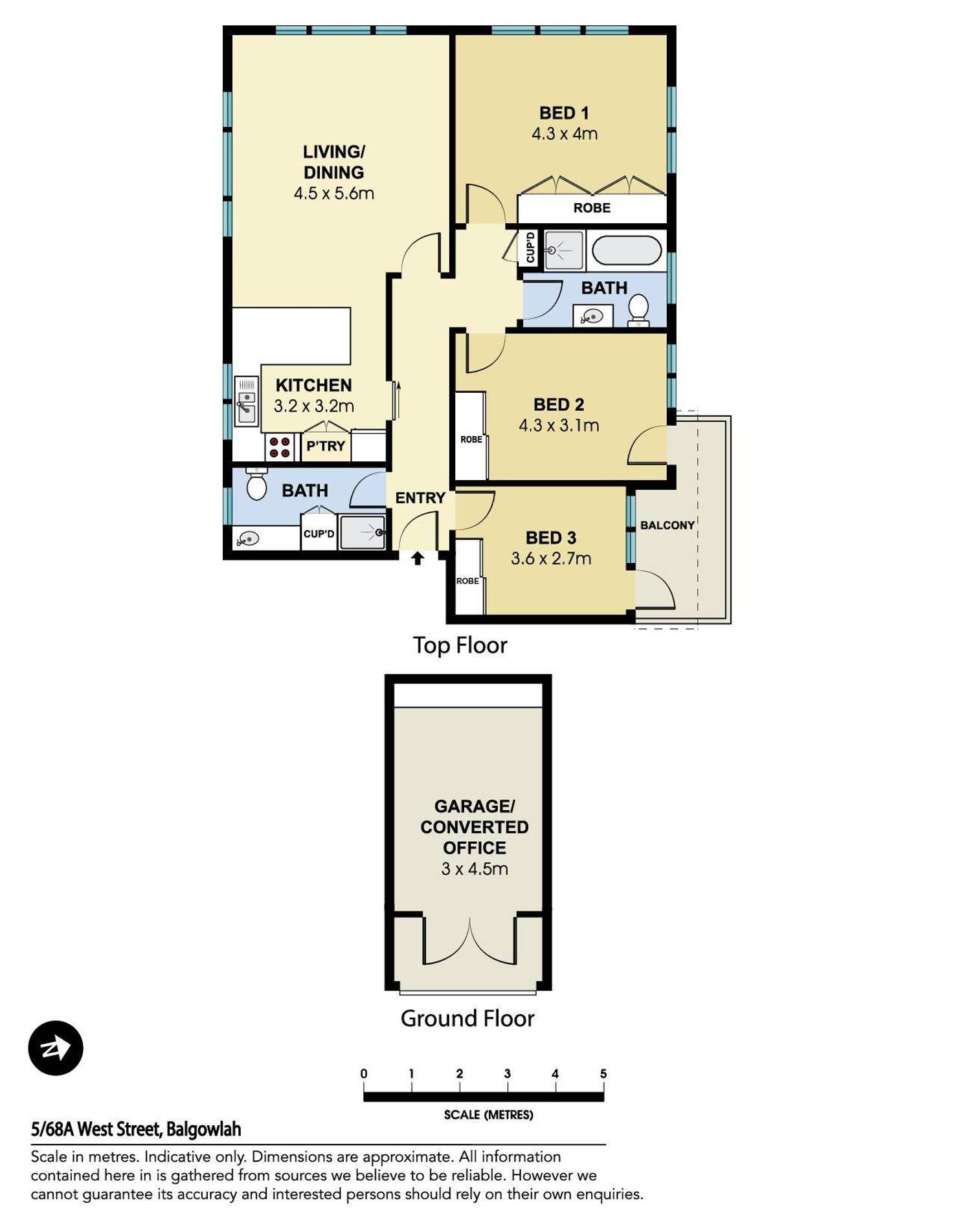 Floorplan of Homely apartment listing, 5/68a West Street, Balgowlah NSW 2093