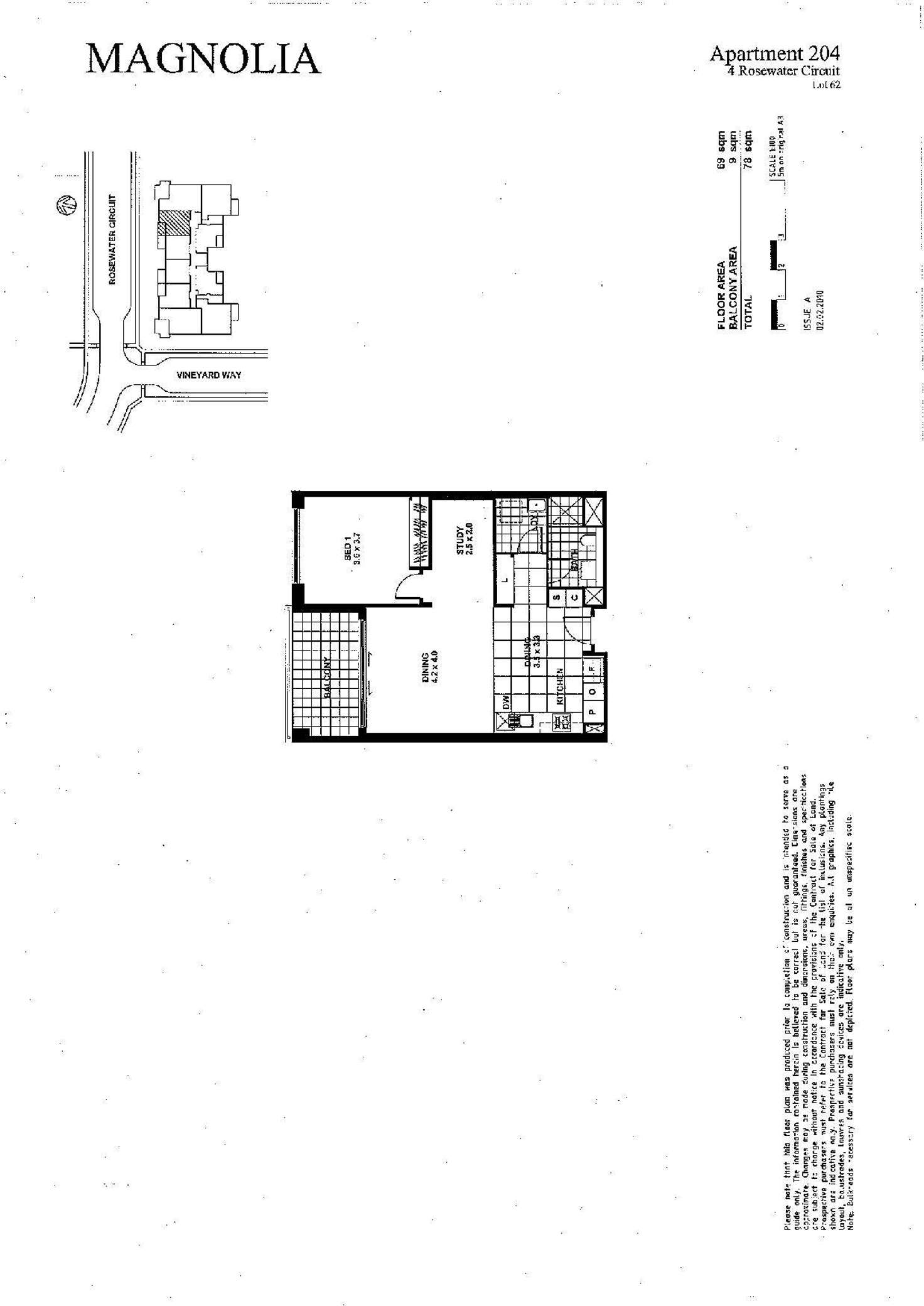 Floorplan of Homely apartment listing, 204/4 Rosewater Circuit, Breakfast Point NSW 2137