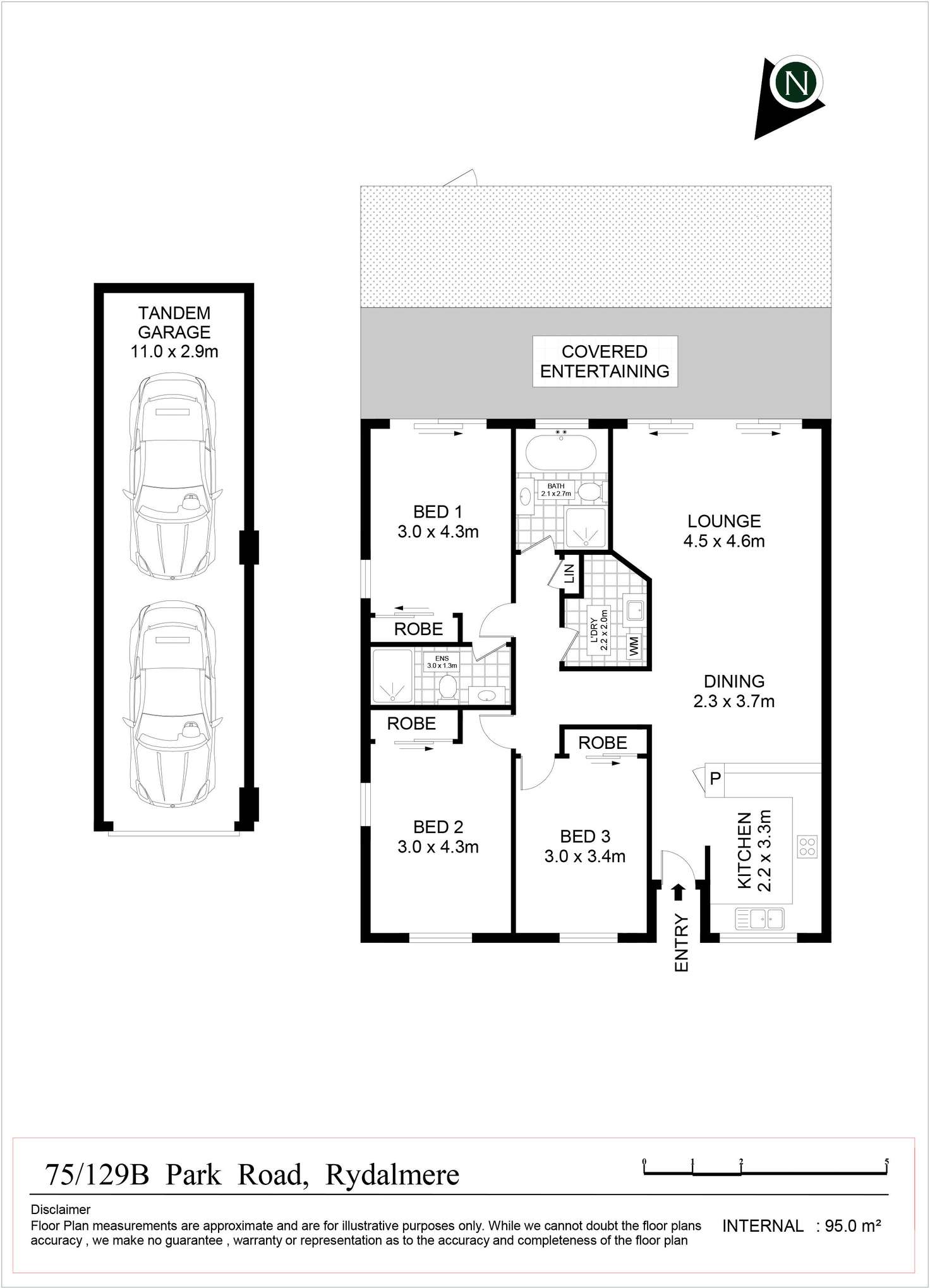 Floorplan of Homely townhouse listing, 75/129b Park Road, Rydalmere NSW 2116