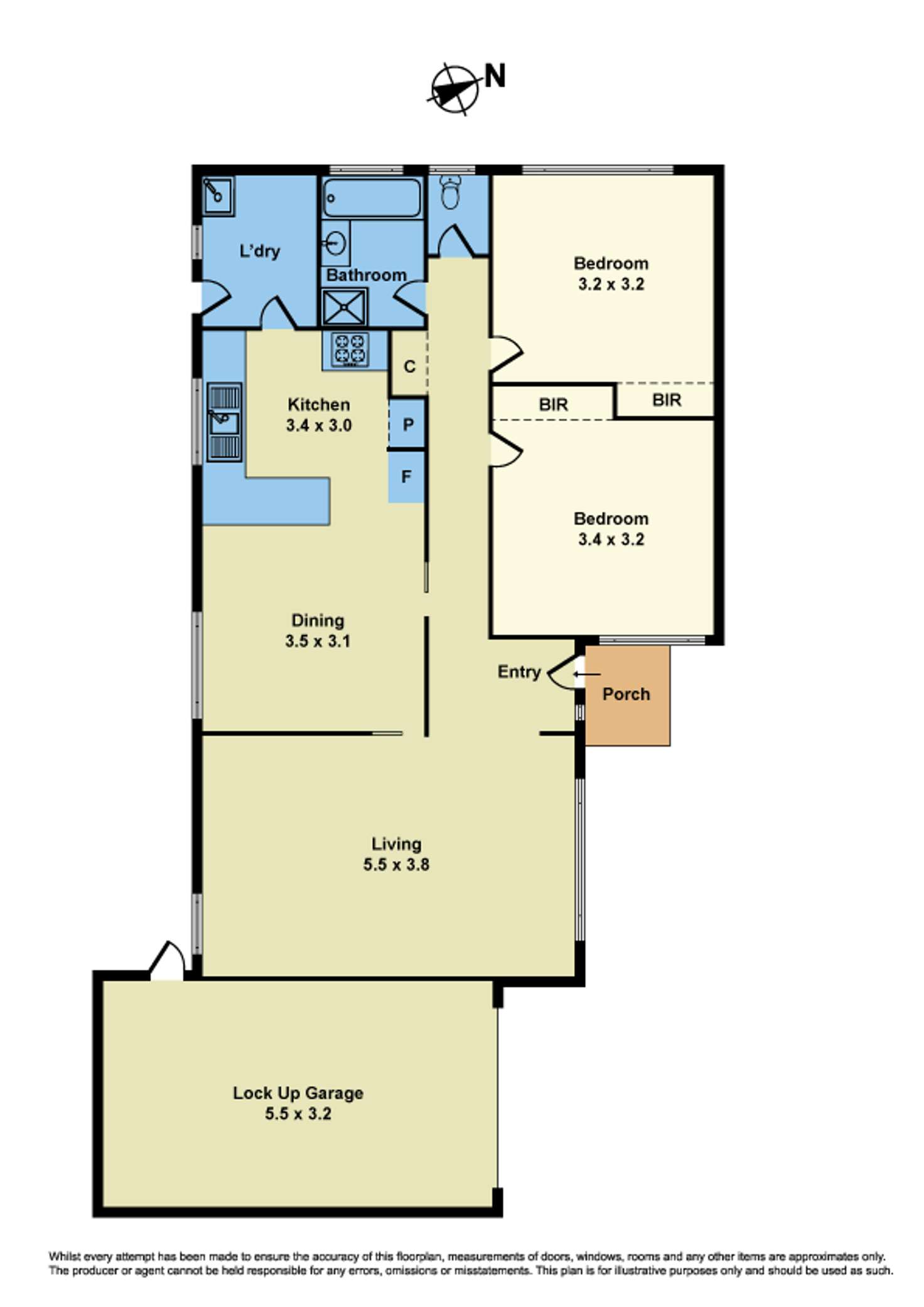 Floorplan of Homely unit listing, 2/20-22 Cooper Street, Sunshine VIC 3020