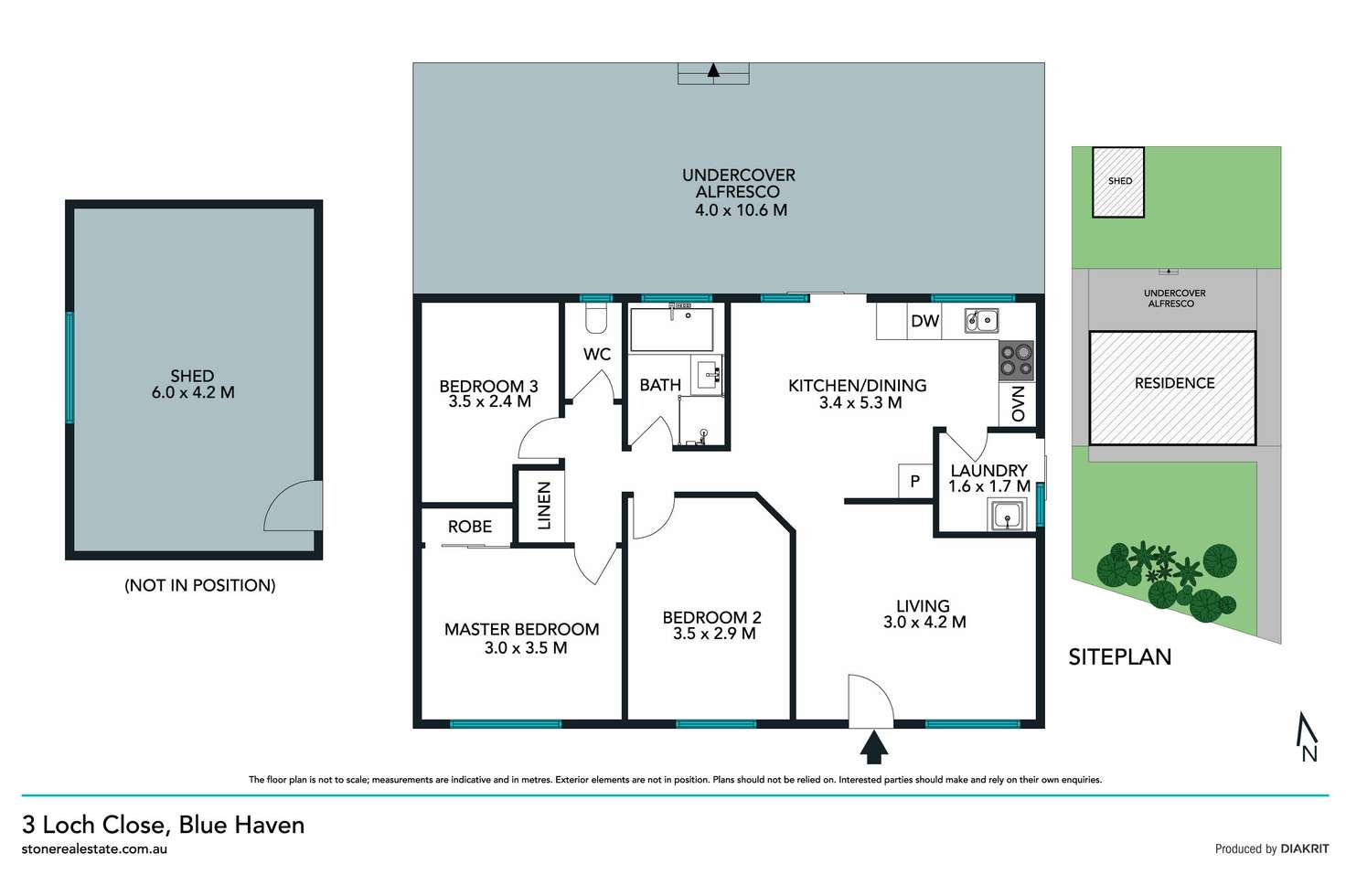 Floorplan of Homely house listing, 3 Loch Close, Blue Haven NSW 2262