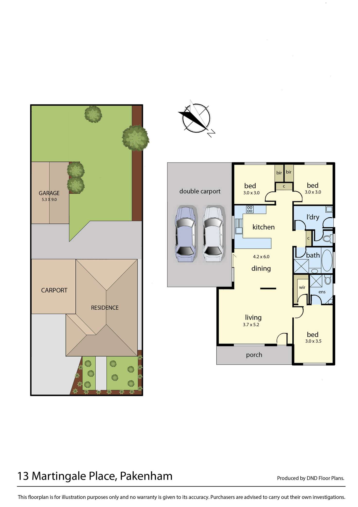 Floorplan of Homely house listing, 13 Martingale Place, Pakenham VIC 3810