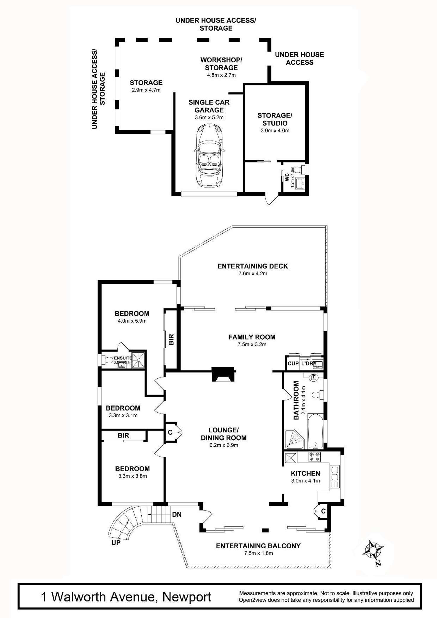 Floorplan of Homely house listing, 1 Walworth Avenue, Newport NSW 2106