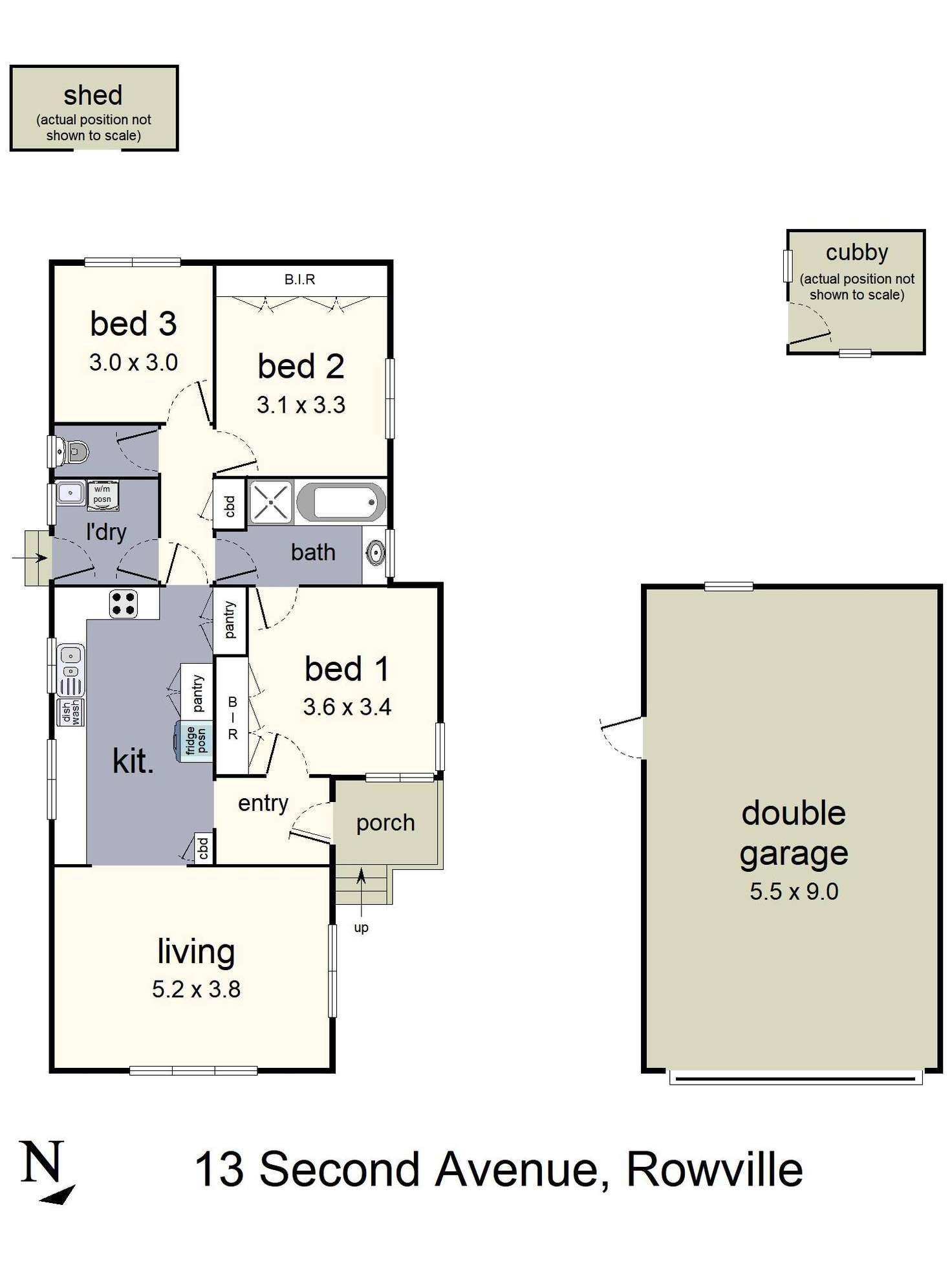 Floorplan of Homely house listing, 13 Second Avenue, Rowville VIC 3178