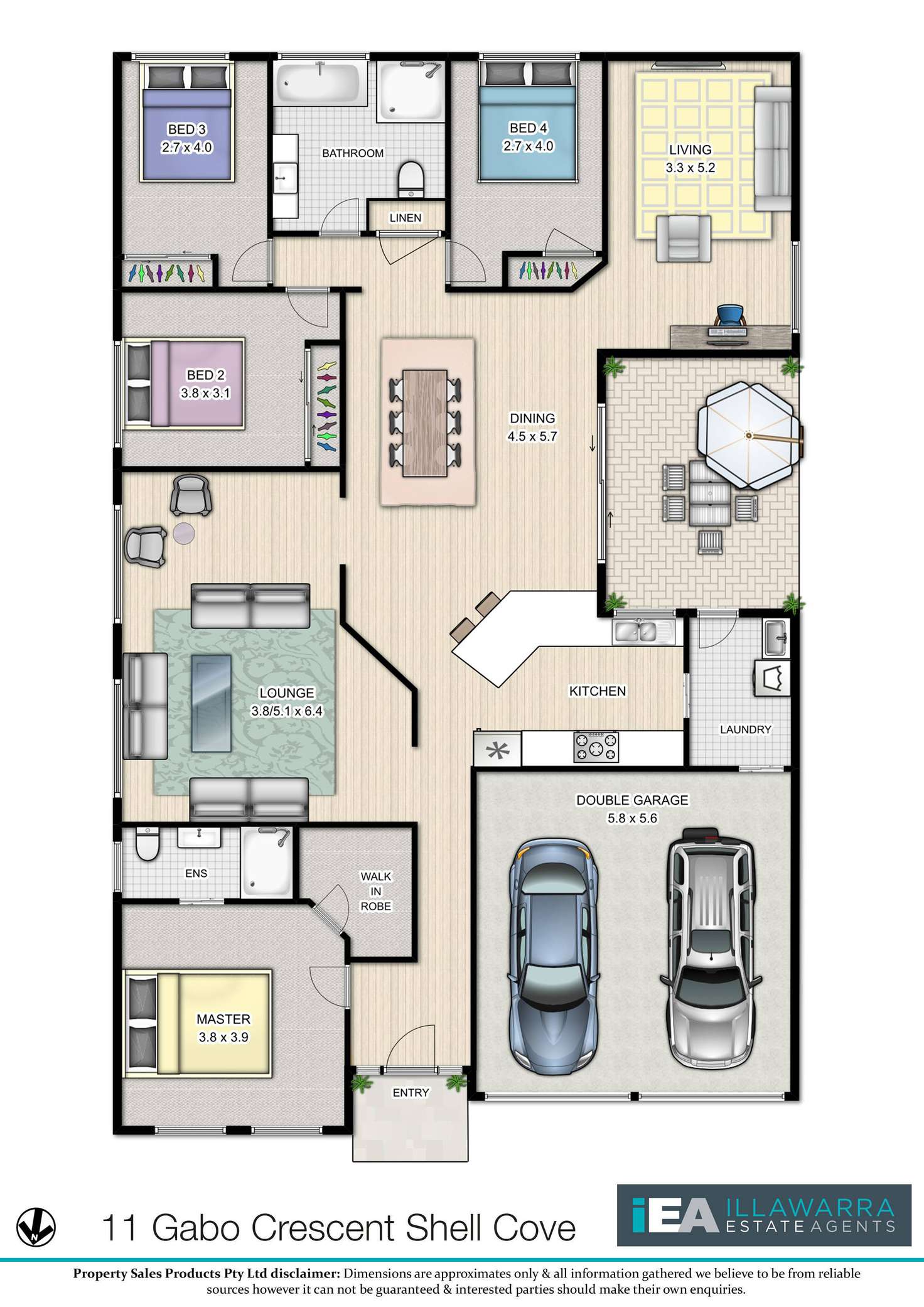 Floorplan of Homely house listing, 11 Gabo Crescent, Shell Cove NSW 2529