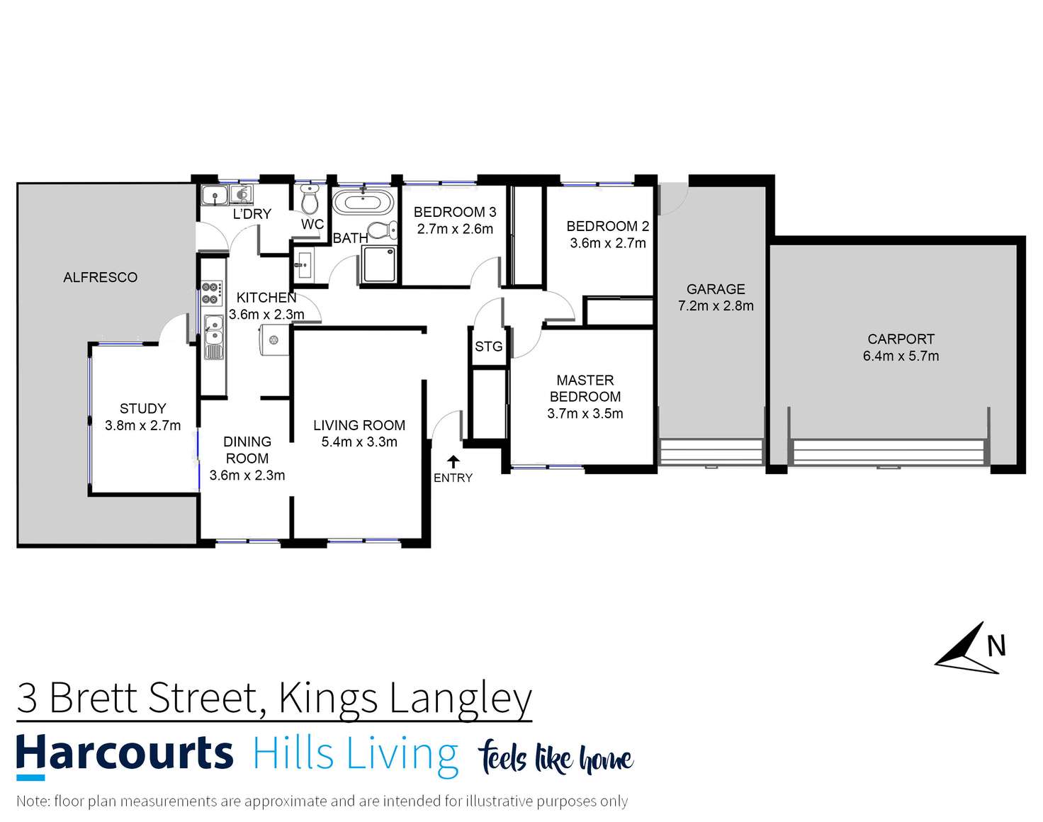 Floorplan of Homely house listing, 3 Brett Street, Kings Langley NSW 2147