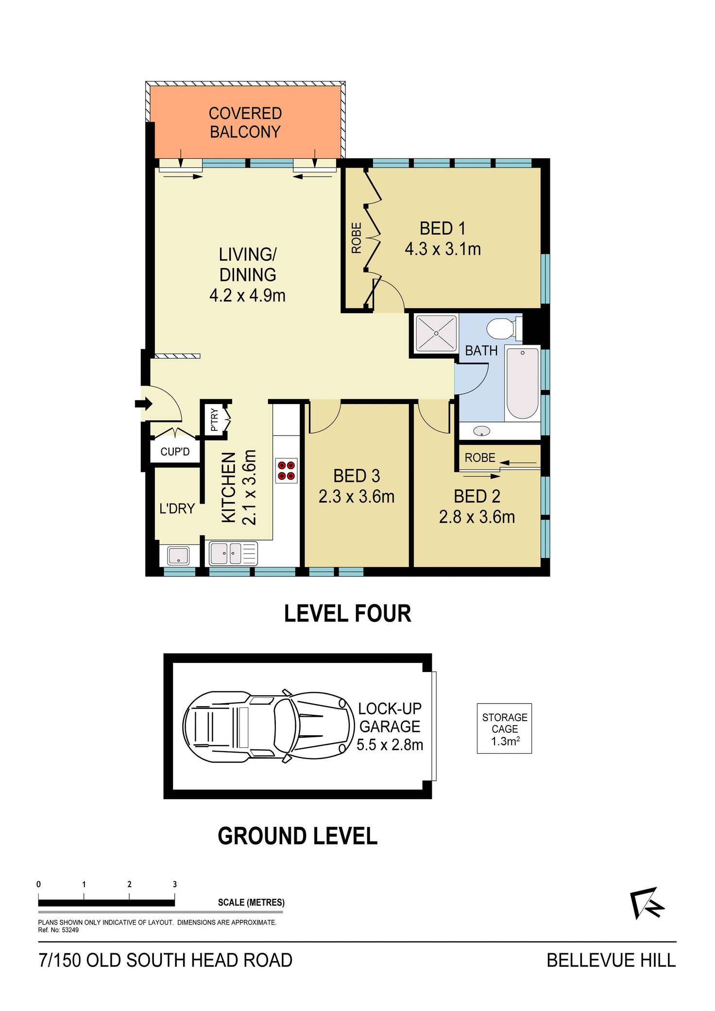 Floorplan of Homely apartment listing, 7/150 Old South Head Road, Bellevue Hill NSW 2023