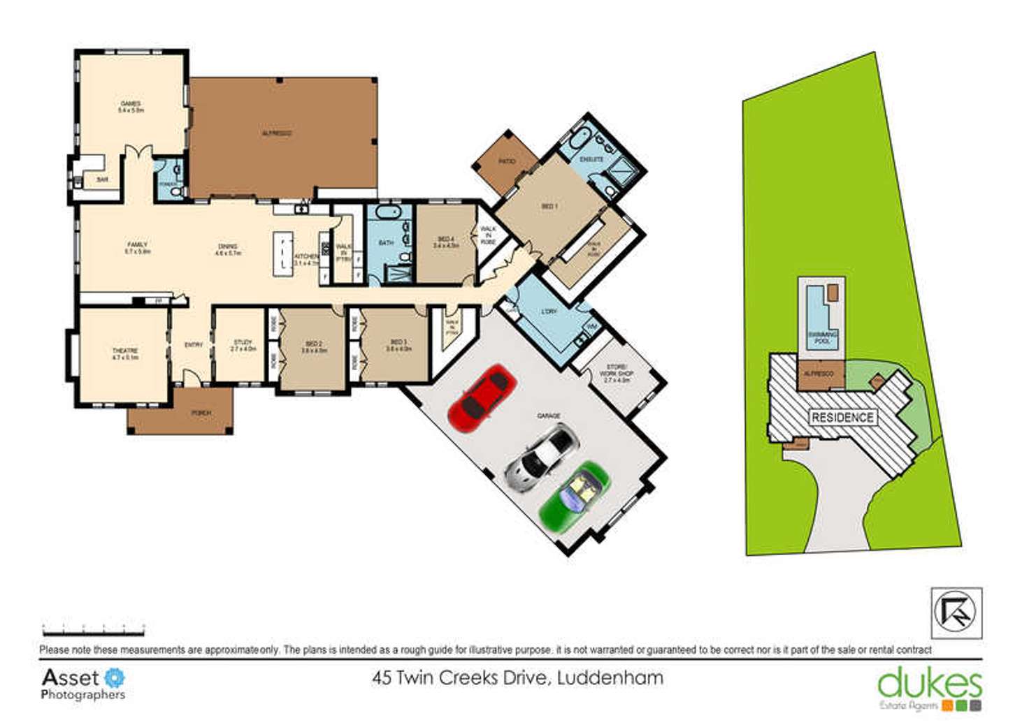 Floorplan of Homely house listing, 45 Twin Creeks Drive, Luddenham NSW 2745