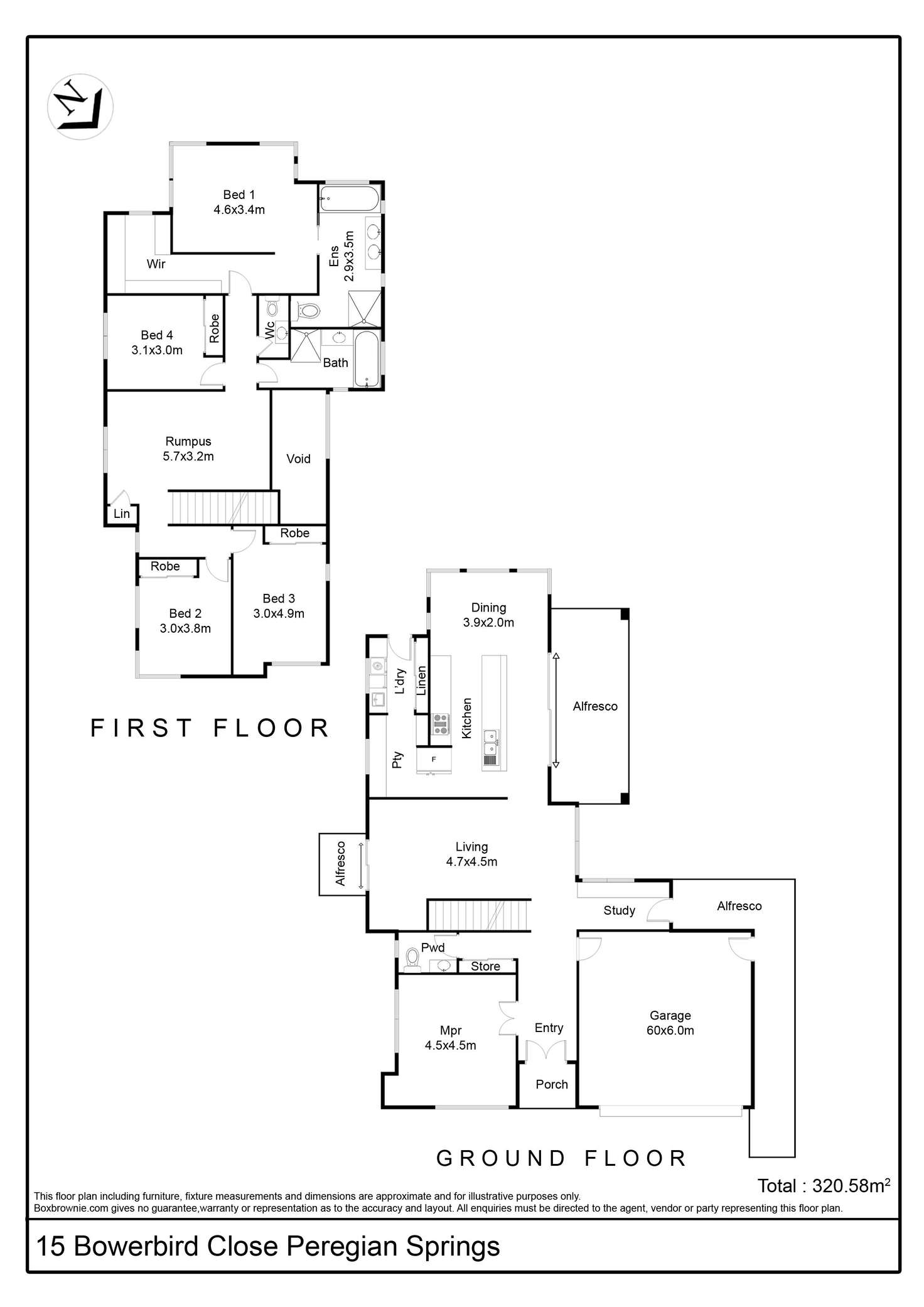 Floorplan of Homely house listing, 15 Bowerbird Close, Peregian Springs QLD 4573
