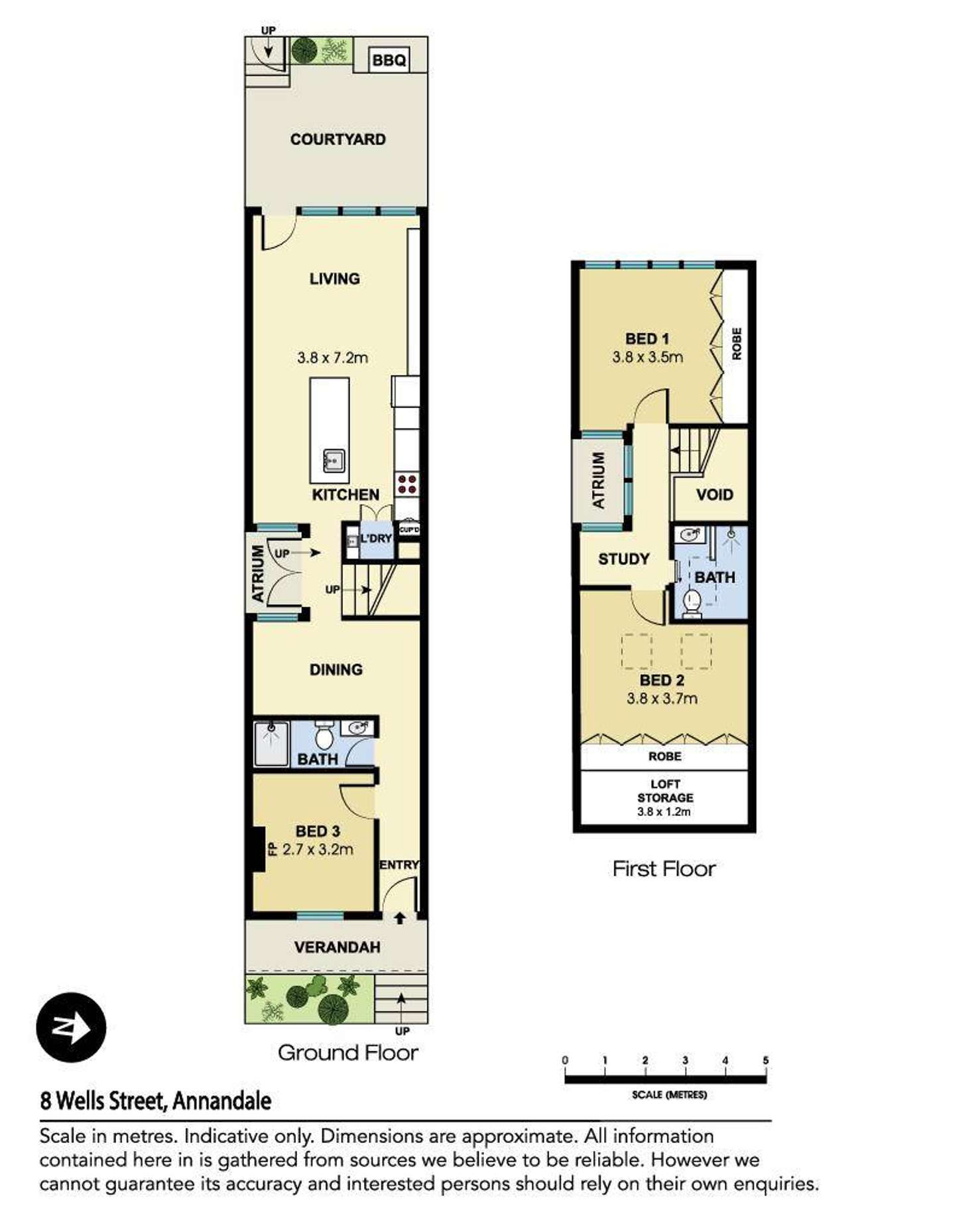 Floorplan of Homely house listing, 8 Wells Street, Annandale NSW 2038