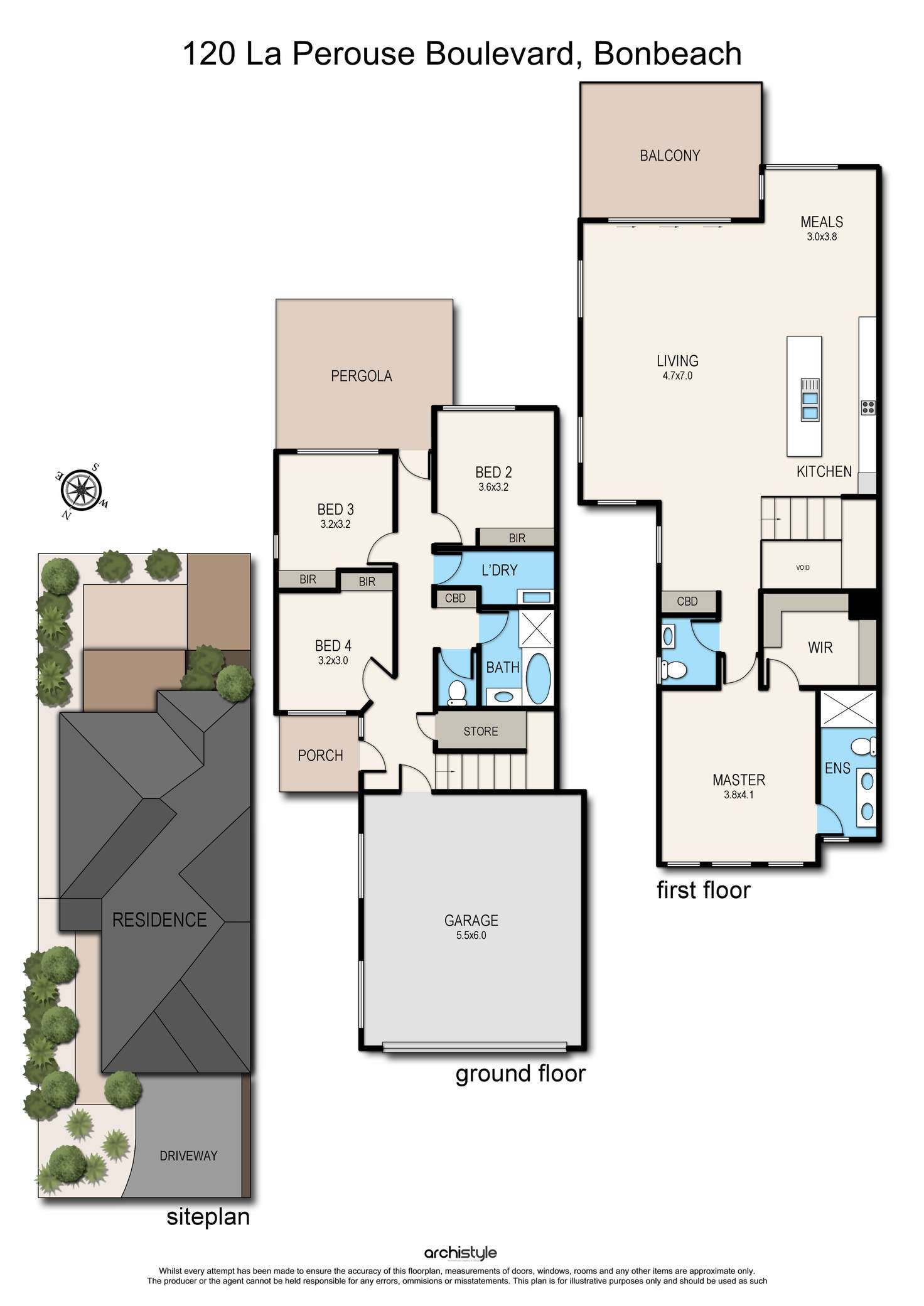 Floorplan of Homely house listing, 120 La Perouse Boulevard, Bonbeach VIC 3196