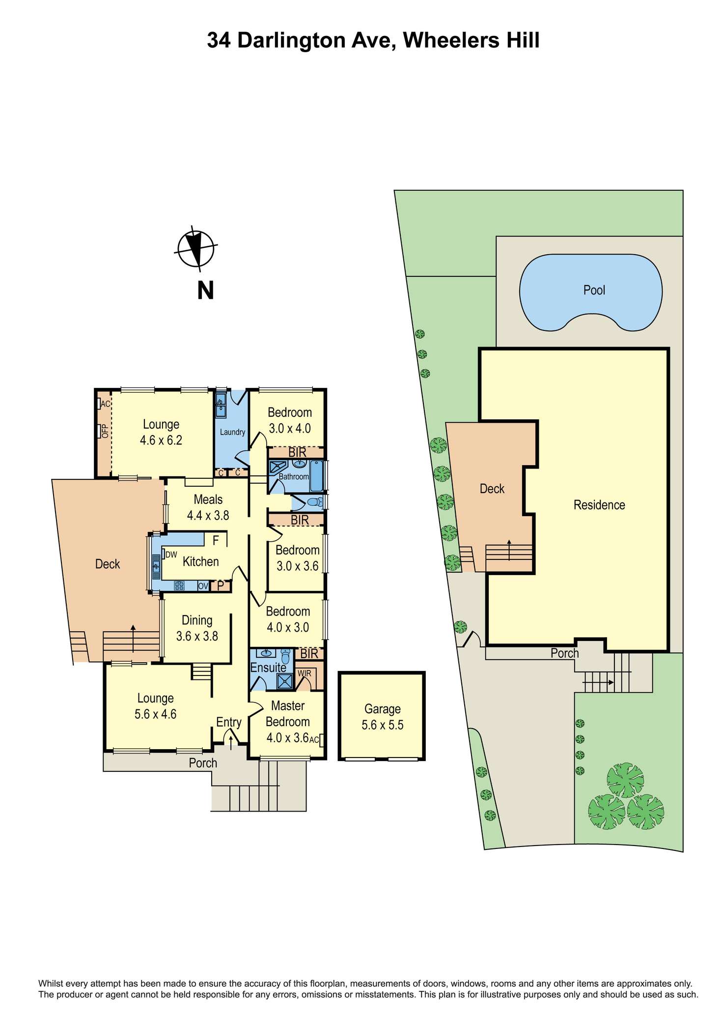 Floorplan of Homely house listing, 34 Darlington Avenue, Wheelers Hill VIC 3150