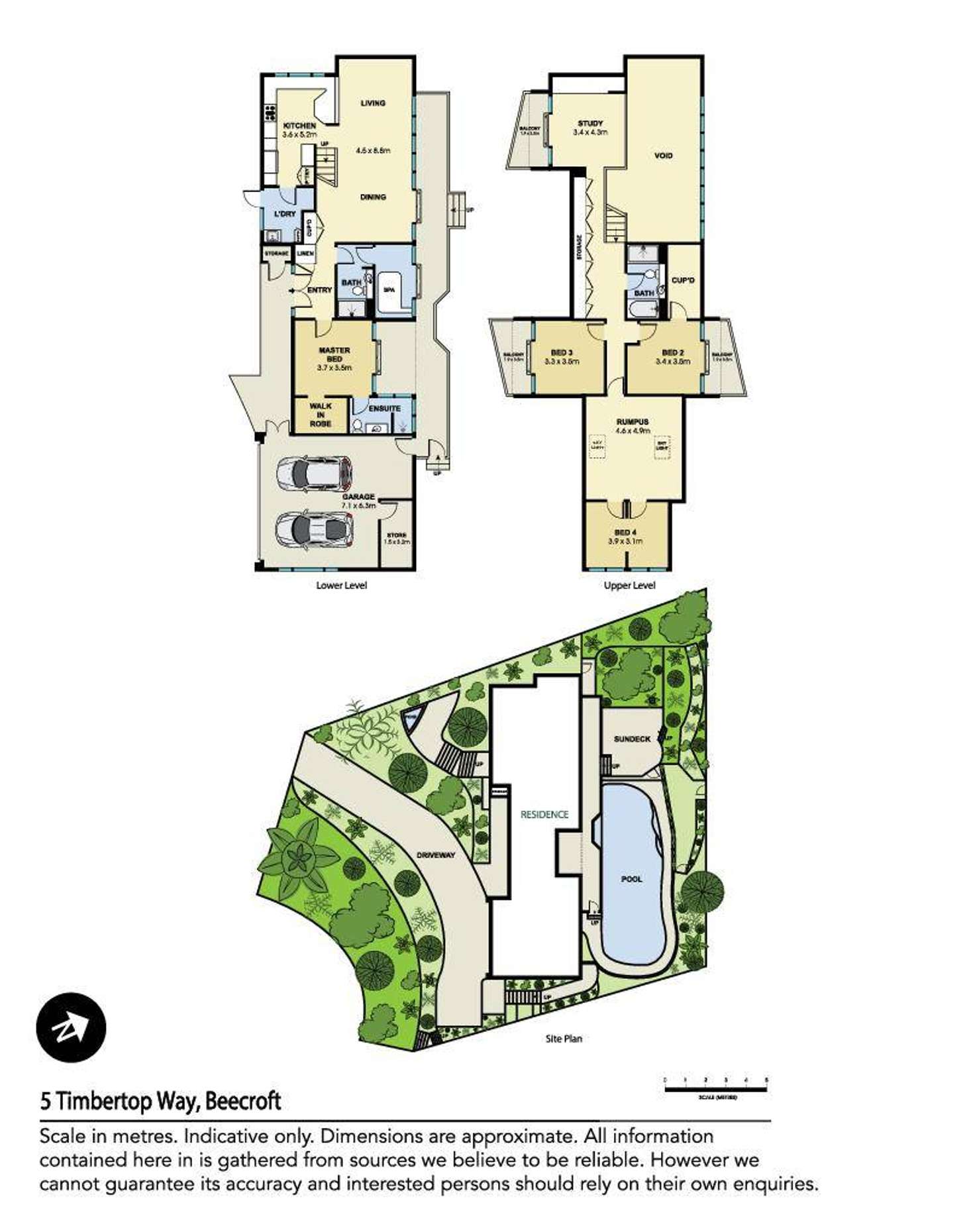 Floorplan of Homely house listing, 5 Timbertop Way, Beecroft NSW 2119