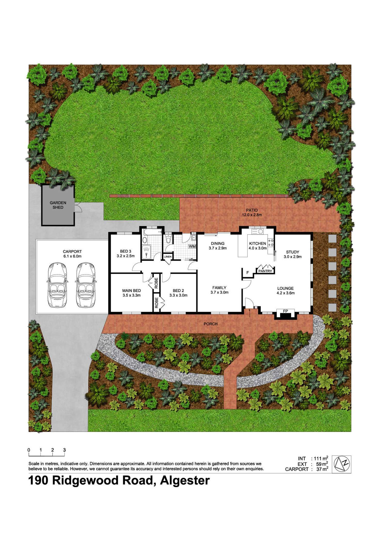 Floorplan of Homely house listing, 190 Ridgewood Road, Algester QLD 4115