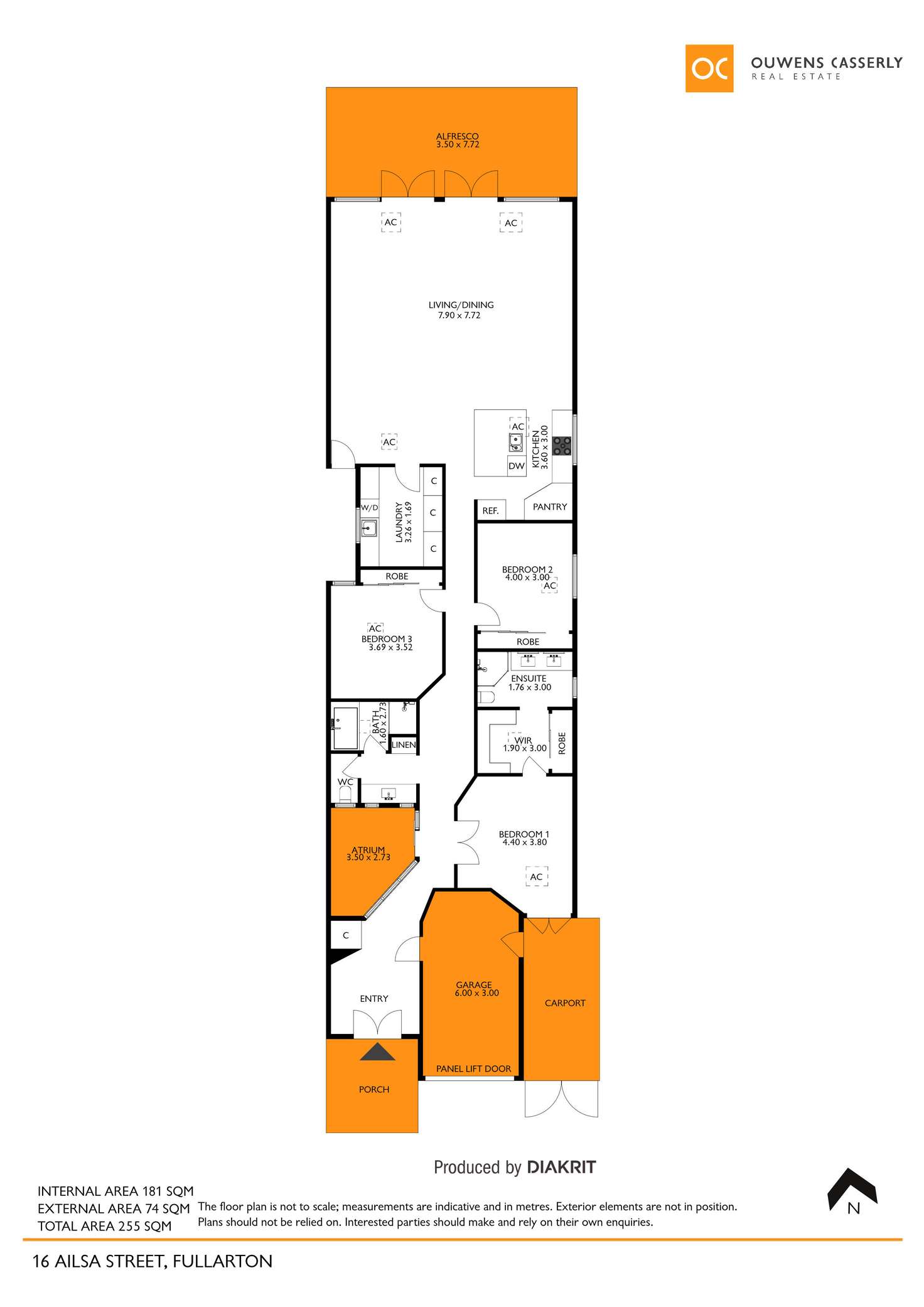 Floorplan of Homely semiDetached listing, 16 Ailsa Street, Fullarton SA 5063