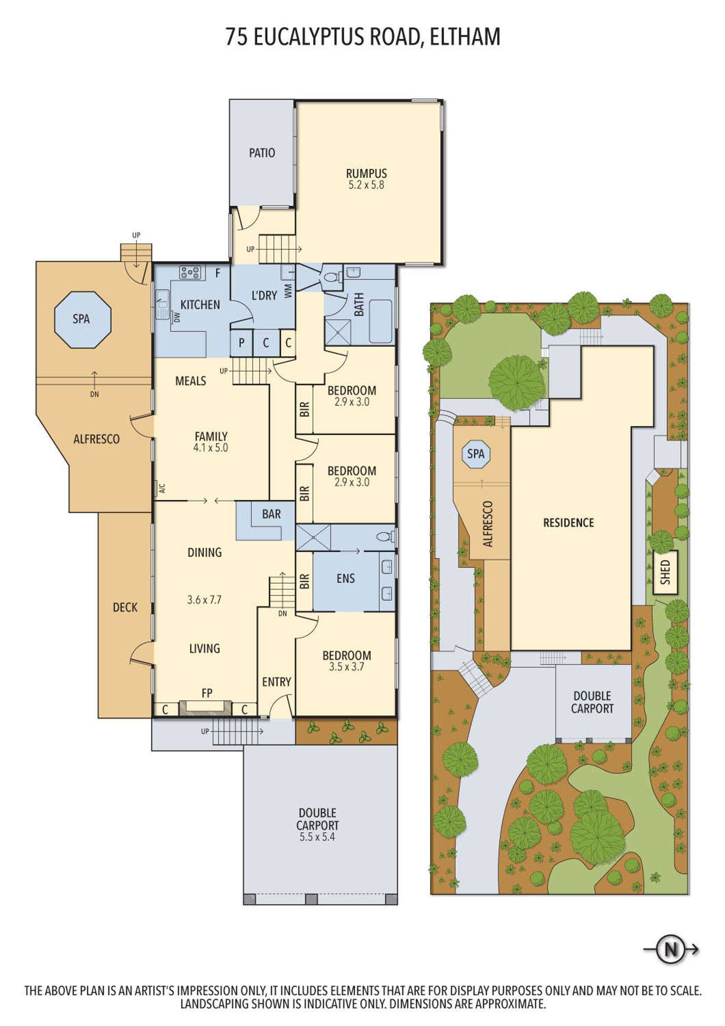 Floorplan of Homely house listing, 75 Eucalyptus Road, Eltham VIC 3095