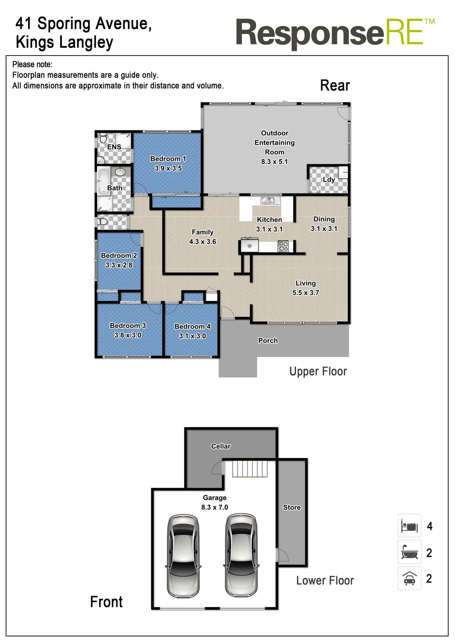 Floorplan of Homely house listing, 41 Sporing Avenue, Kings Langley NSW 2147
