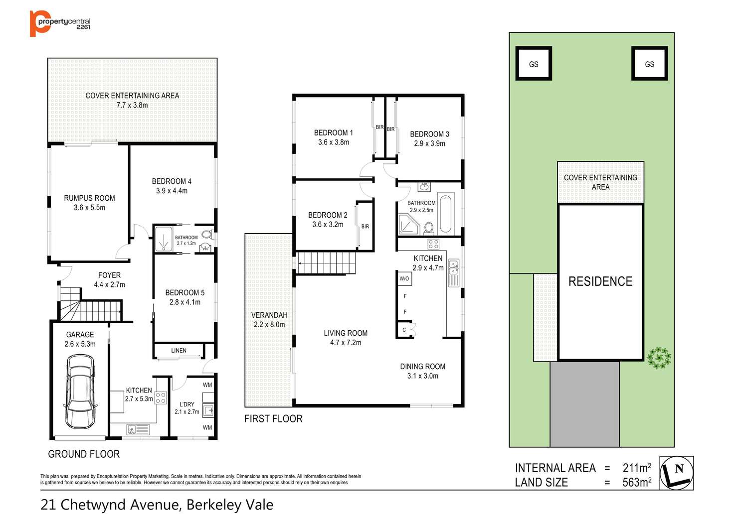 Floorplan of Homely house listing, 21 Chetwynd Avenue, Berkeley Vale NSW 2261