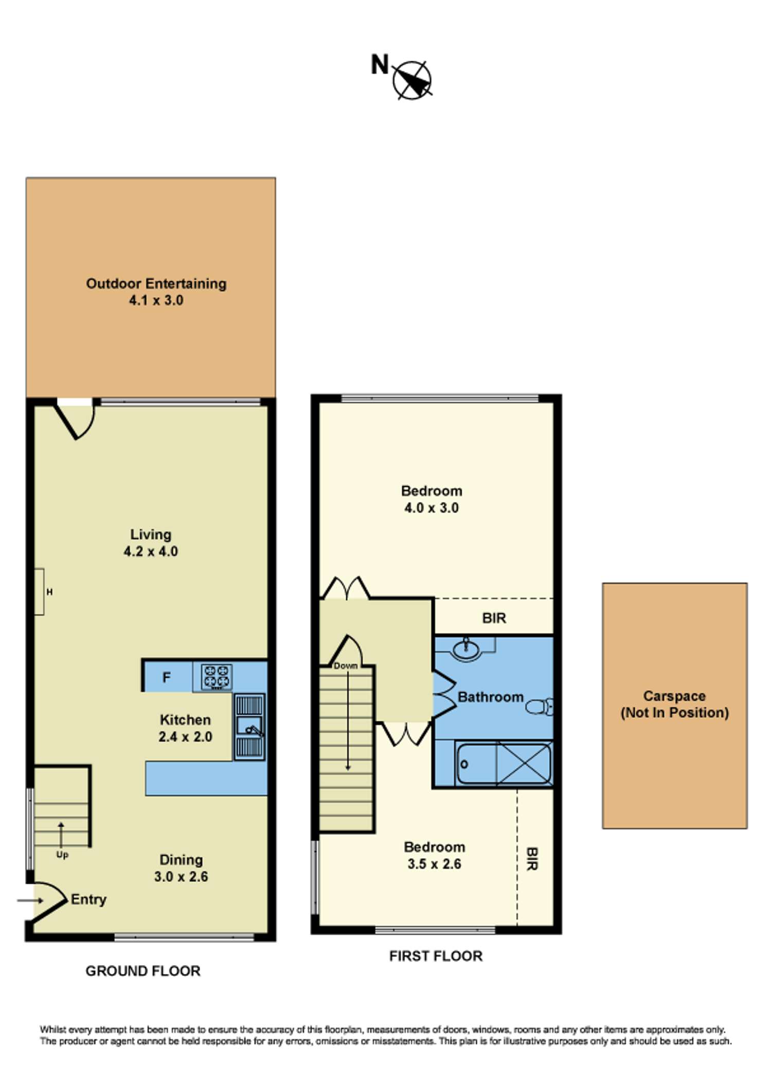 Floorplan of Homely townhouse listing, 14/20 Talmage Street, Albion VIC 3020