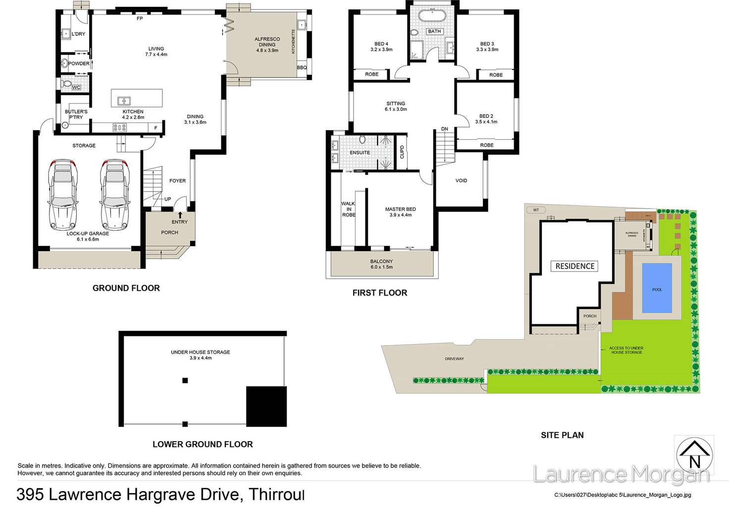 Floorplan of Homely house listing, 395 Lawrence Hargrave Drive, Thirroul NSW 2515