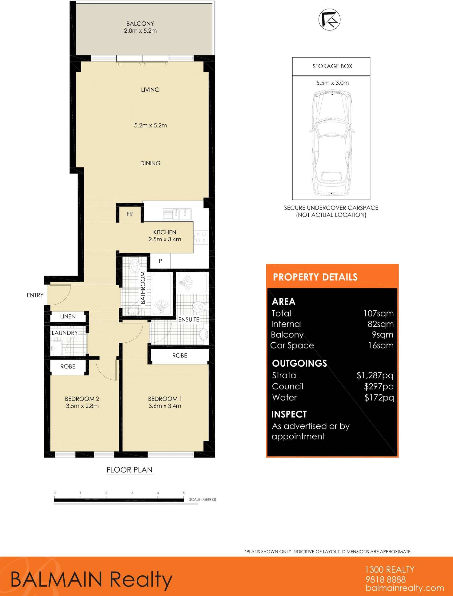 Floorplan of Homely apartment listing, 215/9 Warayama Place, Rozelle NSW 2039