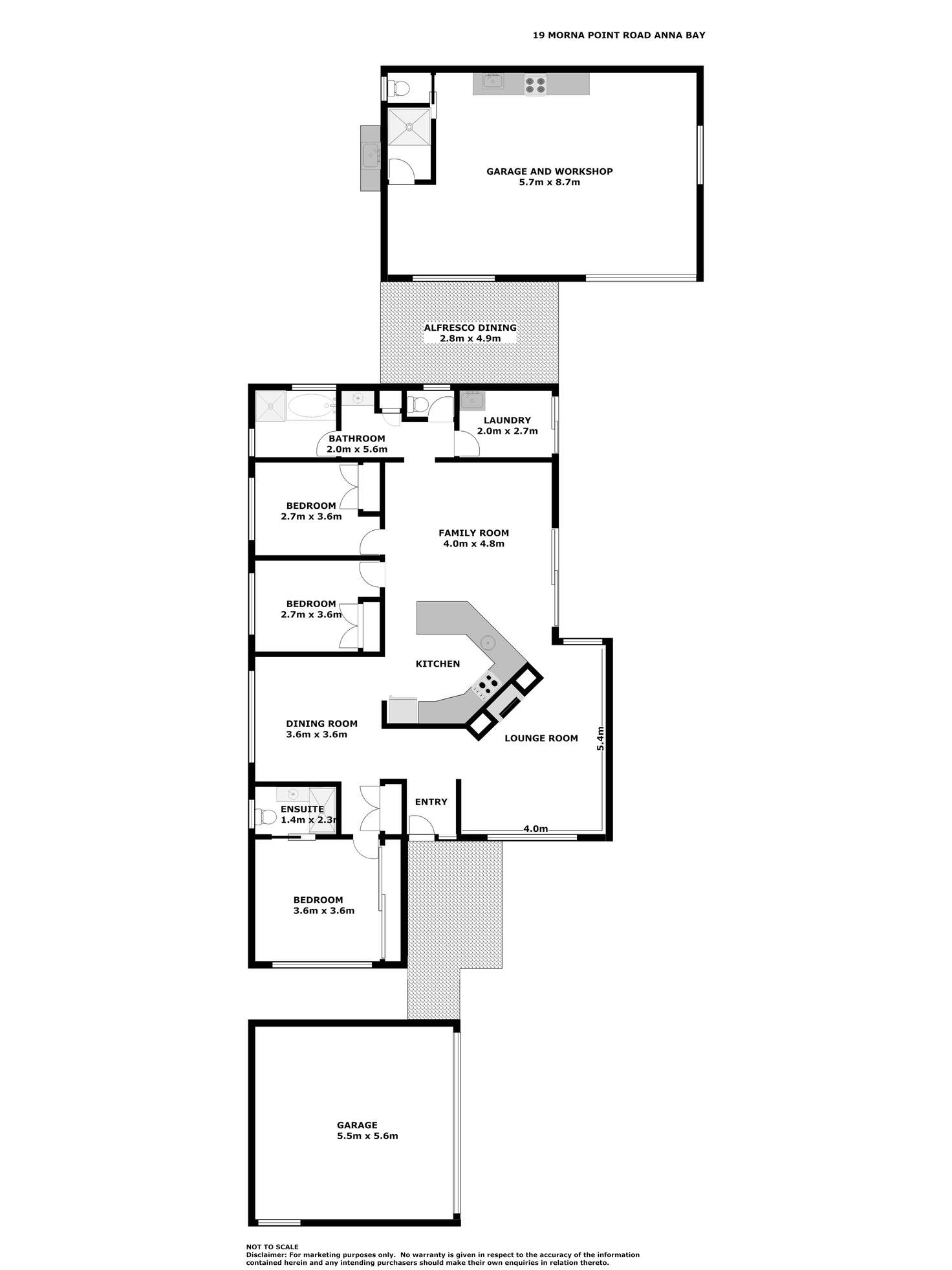 Floorplan of Homely house listing, 19 Morna Point Road, Anna Bay NSW 2316