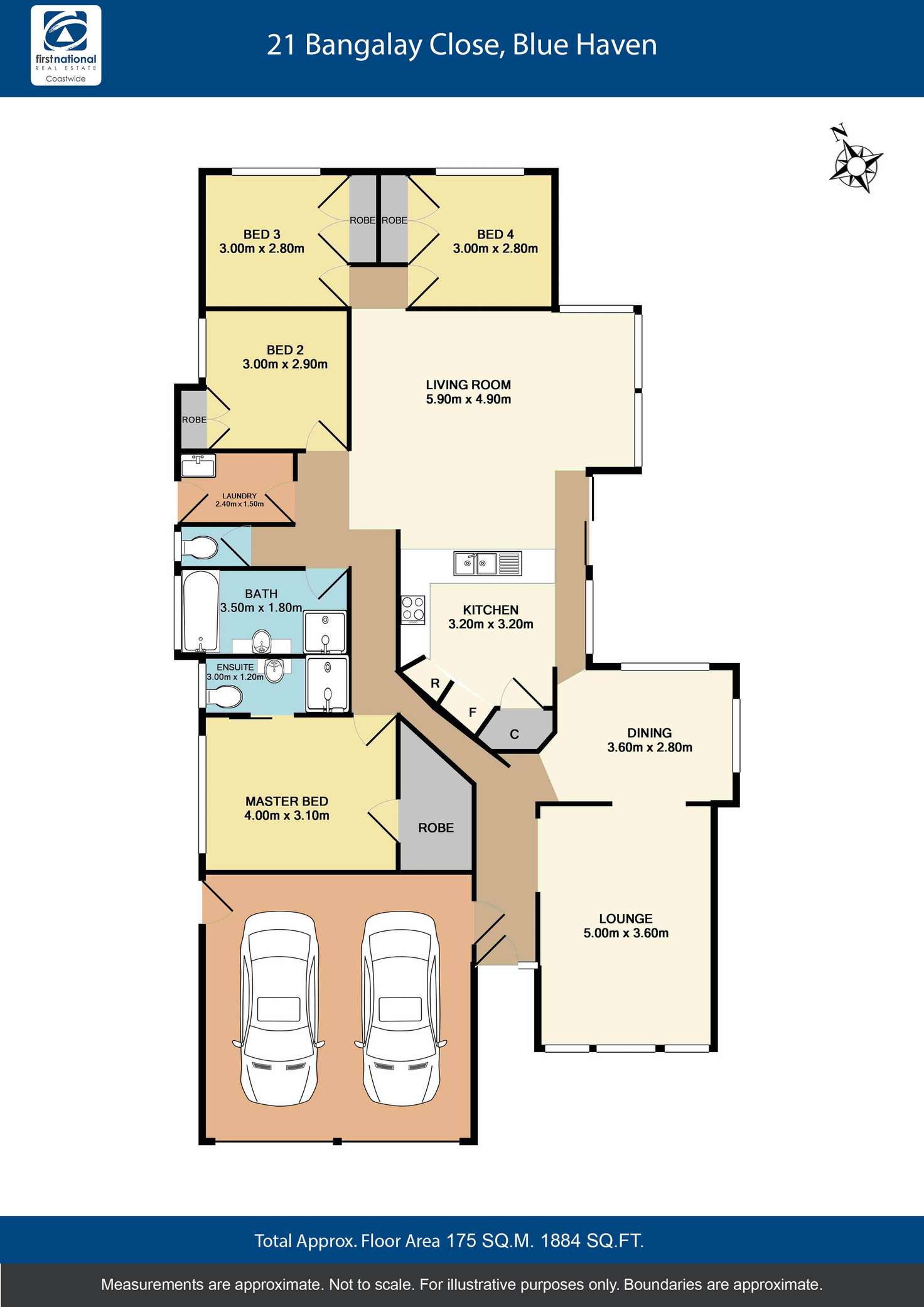 Floorplan of Homely house listing, 21 Bangalay Close, Blue Haven NSW 2262