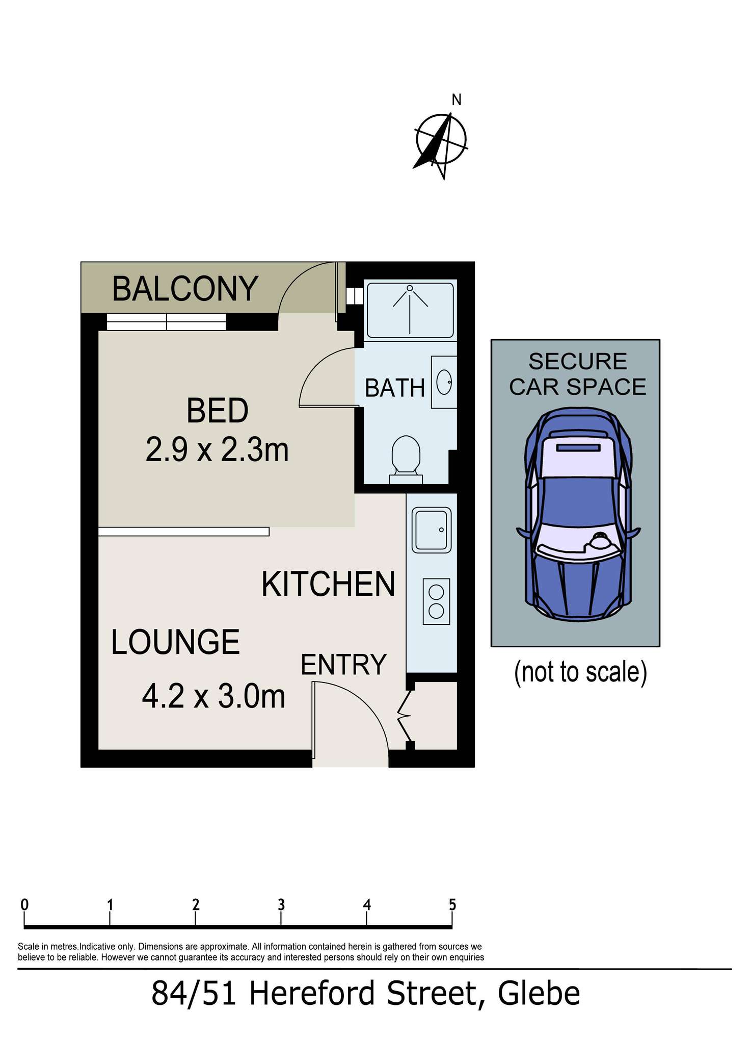 Floorplan of Homely apartment listing, 84/51 Hereford Street, Glebe NSW 2037