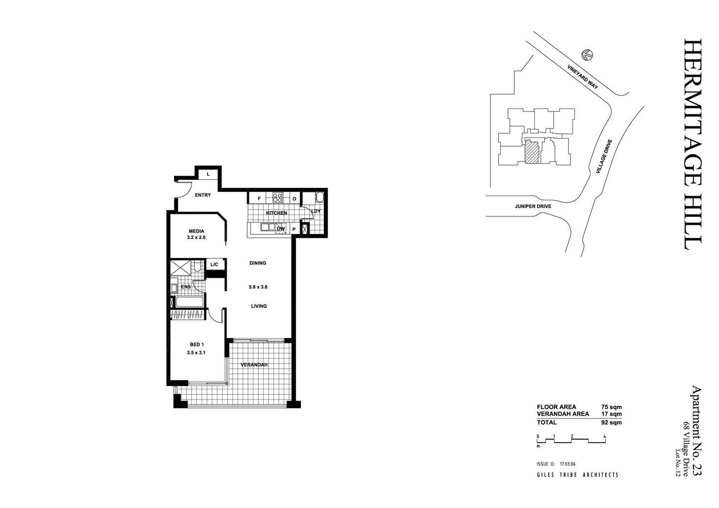 Floorplan of Homely apartment listing, 23/68 Village Drive, Breakfast Point NSW 2137