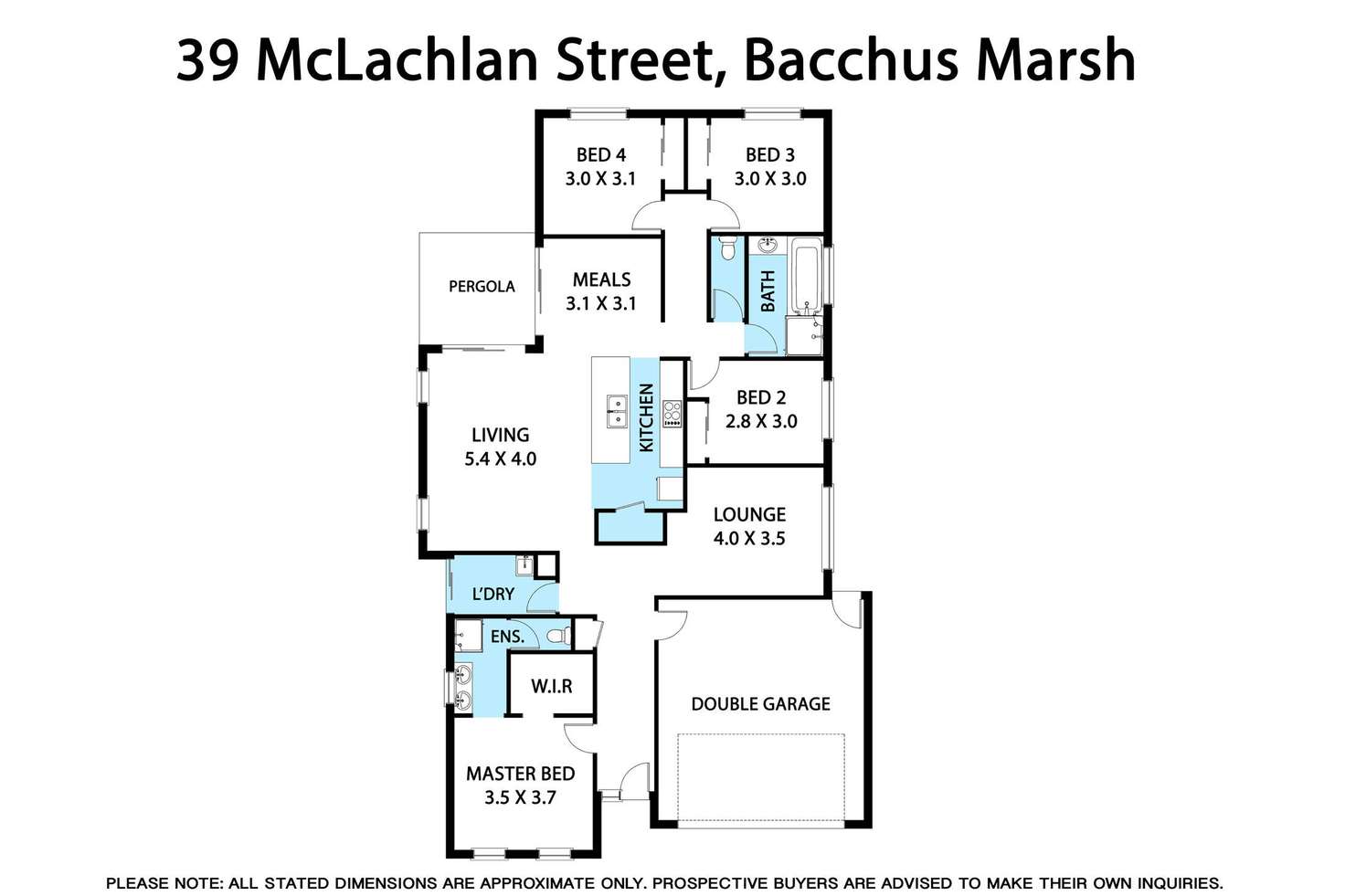 Floorplan of Homely house listing, 39 McLachlan Street, Bacchus Marsh VIC 3340
