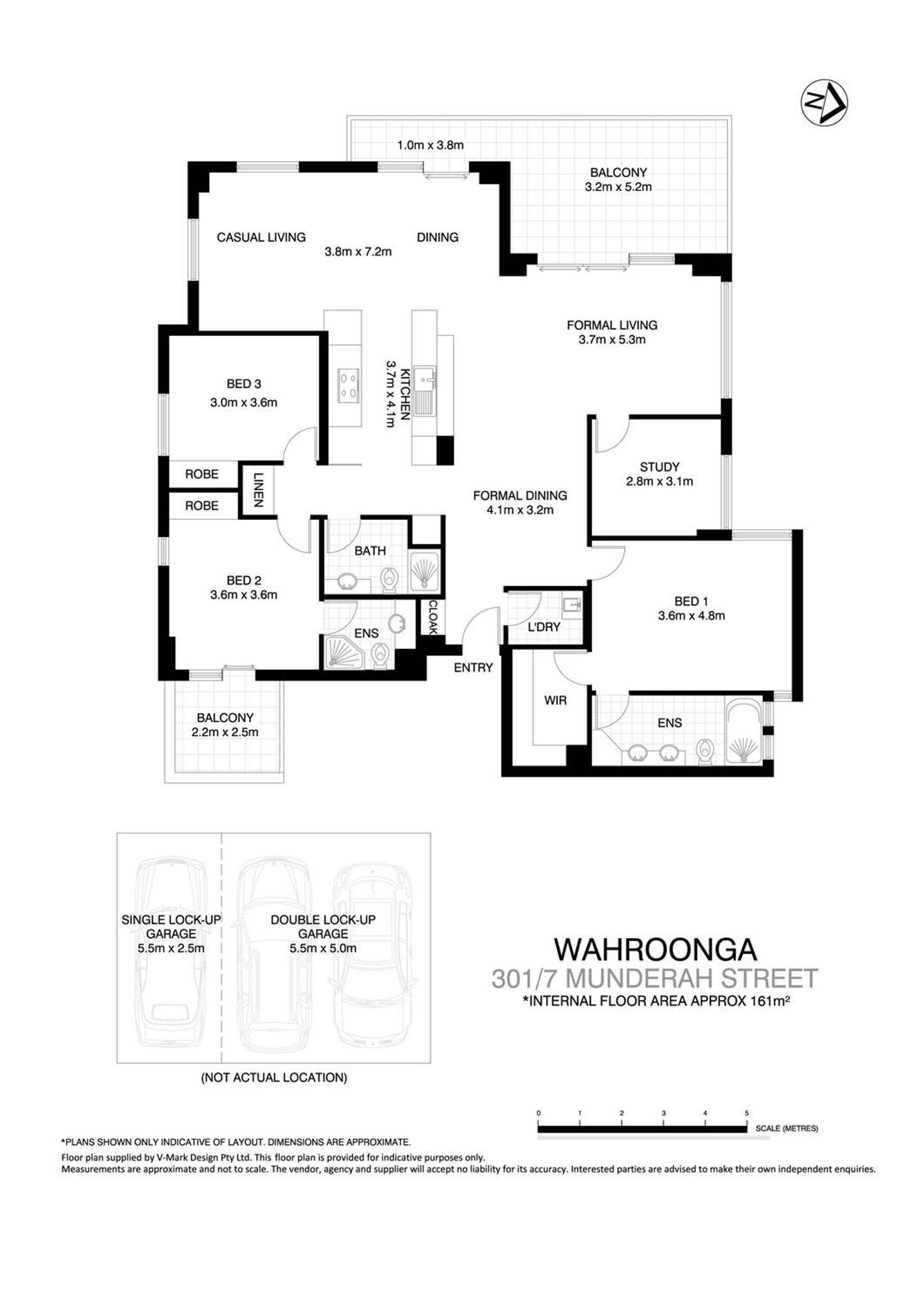 Floorplan of Homely apartment listing, 301/7 Munderah Street, Wahroonga NSW 2076
