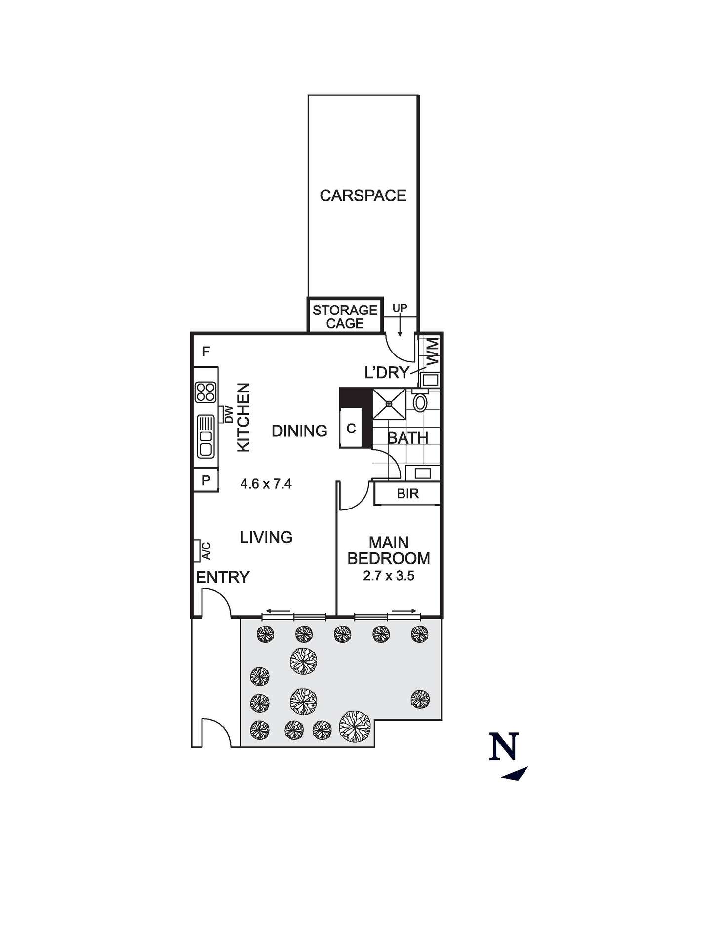 Floorplan of Homely apartment listing, 3/53 Gaffney Street, Coburg VIC 3058
