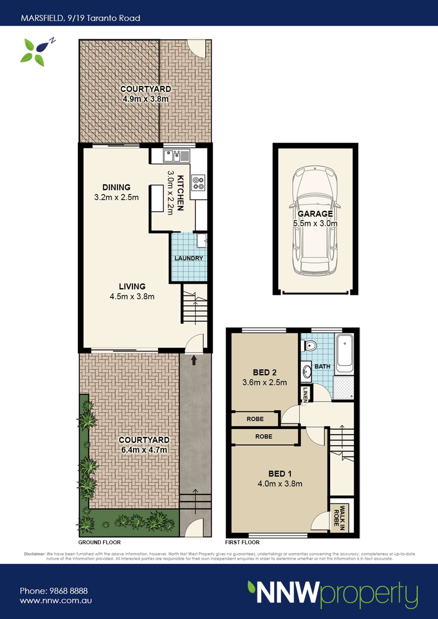 Floorplan of Homely townhouse listing, 9/19 Taranto Road, Marsfield NSW 2122